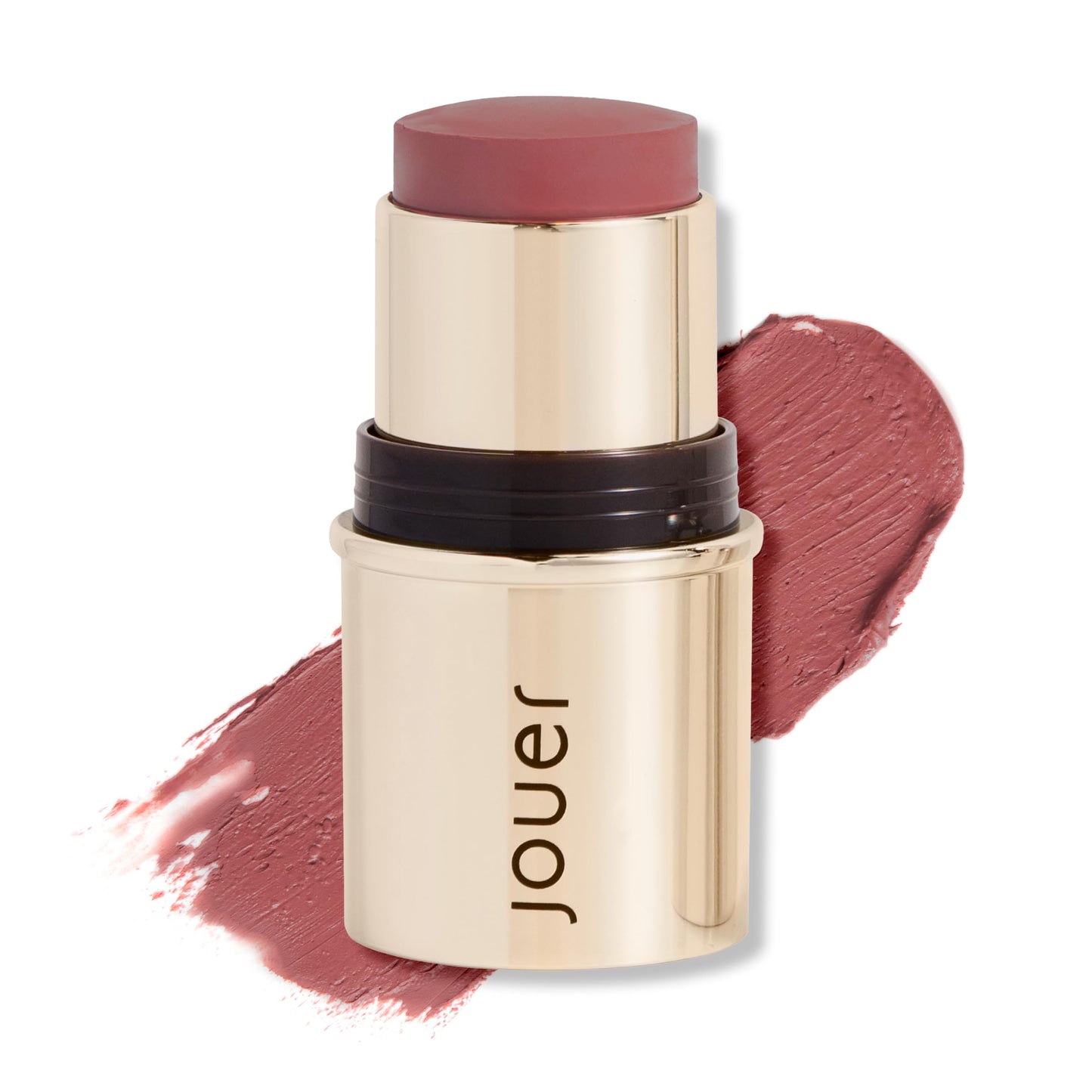 Jouer Blush & Bloom Cheek + Lipstick, Promise Me - Hydrating Cream Blush Stick for Cheek and Lip Tint - Moisturizing Rose Hip and Squalane Oil Formula