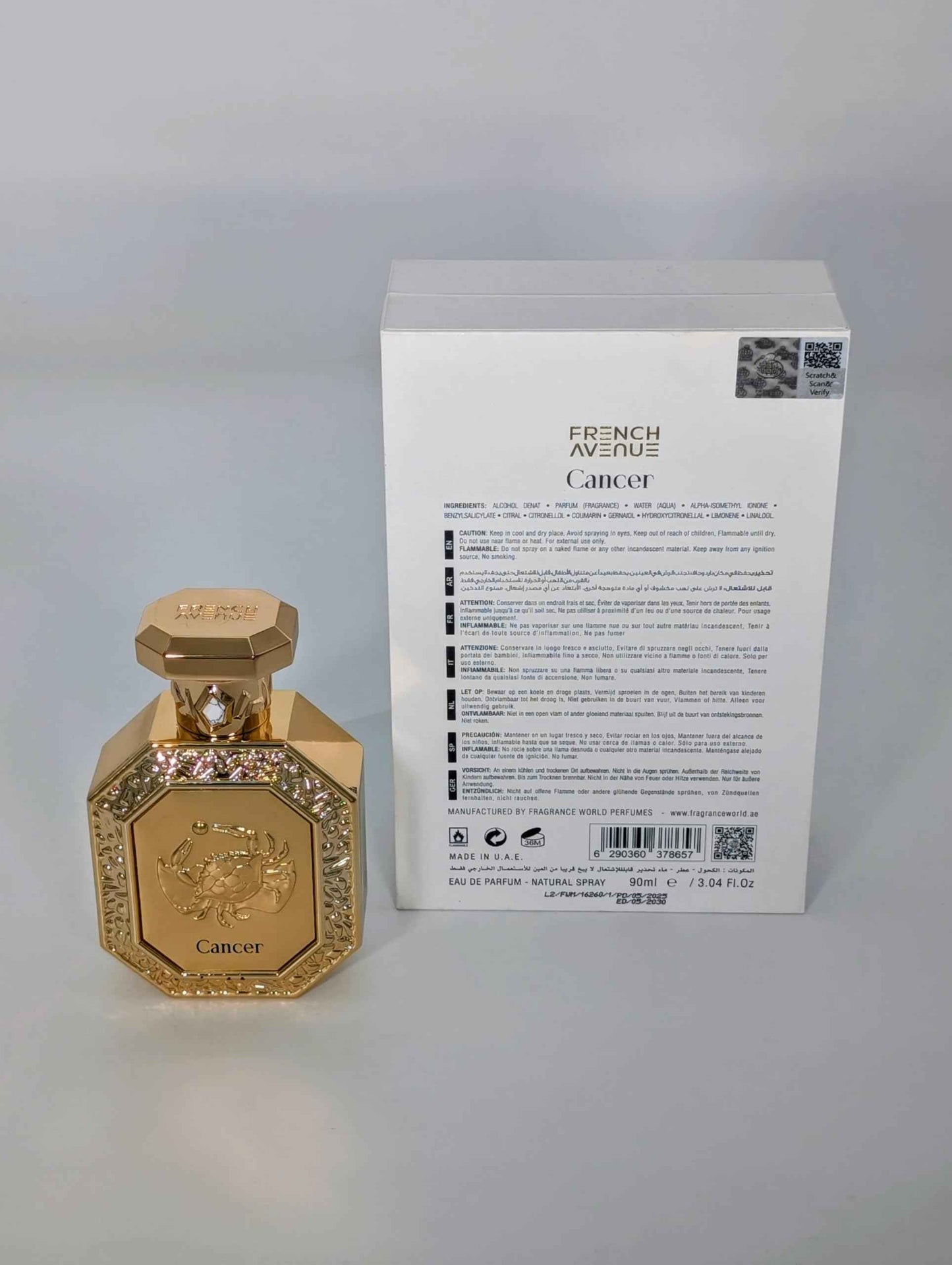 French Avenue Genesis Cancer EDP Unisex 3.0 Fl Oz