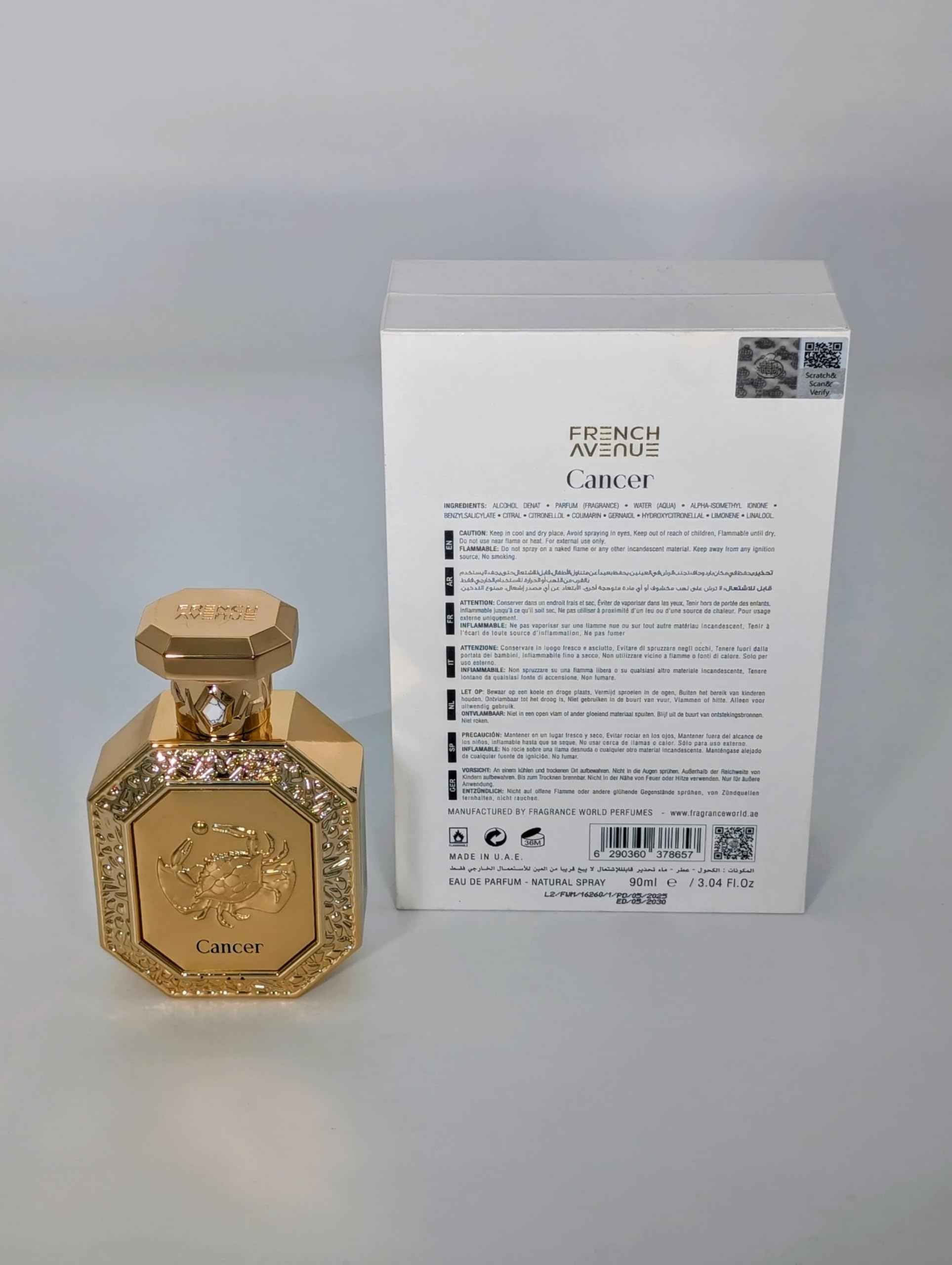 French Avenue Genesis Cancer EDP Unisex 3.0 Fl Oz