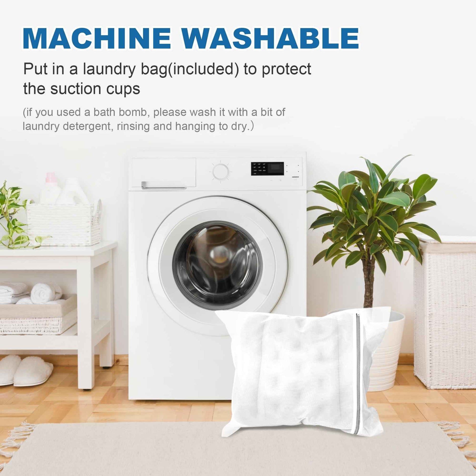 Luxury Full Body Bath Pillow for Bathtub - Bath Pillows Mat & Cushion for Bathtub Headrest Neck Shoulder Support White