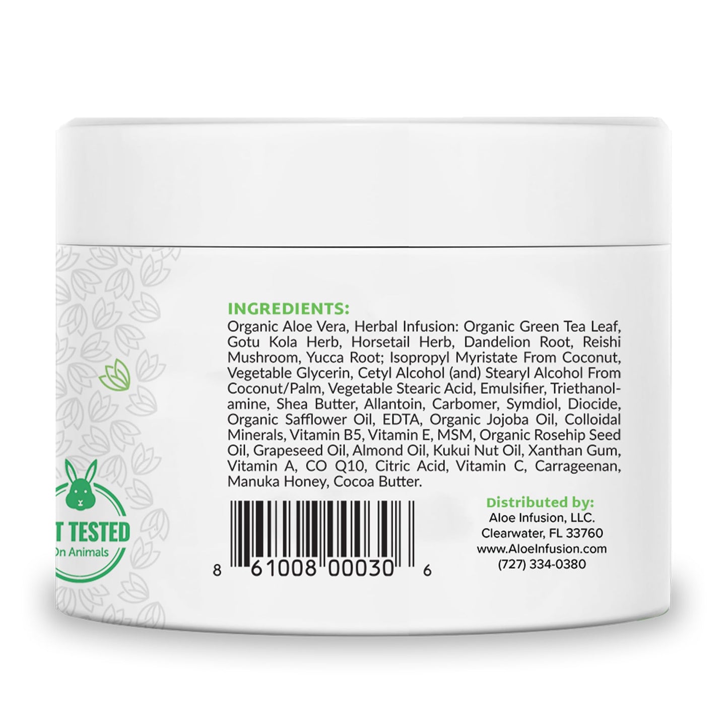 Aloe Infusion Body and Face Moisturizer - Natural Moisturizing Cream with Organic Aloe Vera - Skin Care for Dry Skin, Anti Wrinkle, Acne Scars, Rosacea, Psoriasis Eczema Cream Lotion for Men and Women