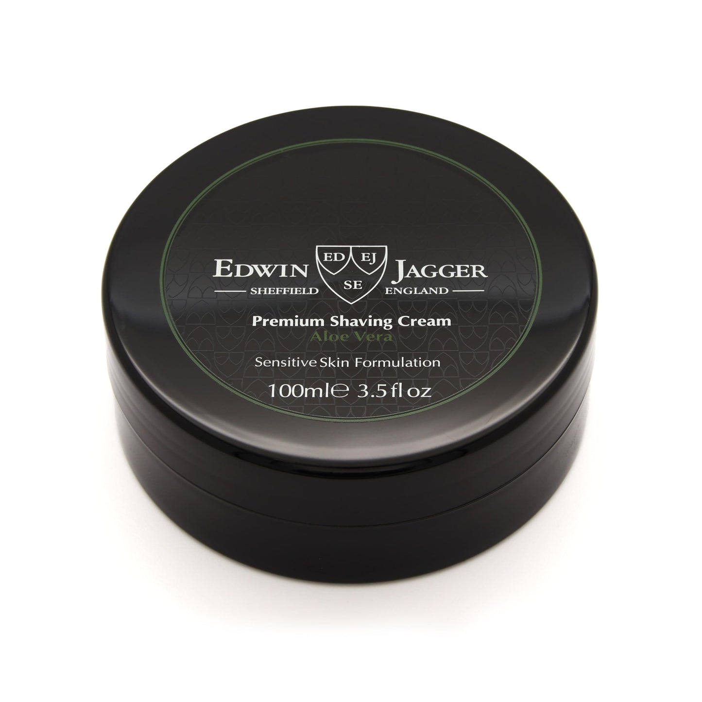 Edwin Jagger 99.9% Natural Premium Shaving Cream, 100ml Tub - Aloe Vera, 3.4-Ounce
