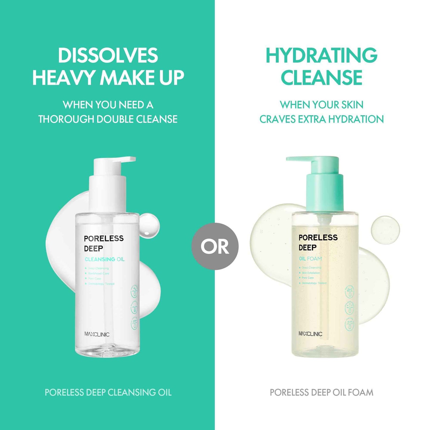 MAXCLINIC Poreless Deep Oil Foam Cleanser - Oil to Foam Face Wash Cleanser w/AHA BHA PHA, Hyaluronic Acid, and 6 Botanical Oils for Pore Care & Daily Makeup Cleansing - Korean Skincare (3.72 fl oz)