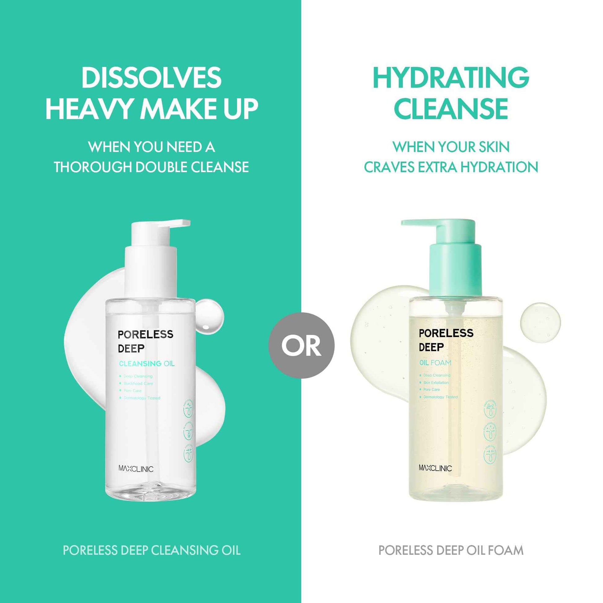 MAXCLINIC Poreless Deep Oil Foam Cleanser - Oil to Foam Face Wash Cleanser w/AHA BHA PHA, Hyaluronic Acid, and 6 Botanical Oils for Pore Care & Daily Makeup Cleansing - Korean Skincare (3.72 fl oz)