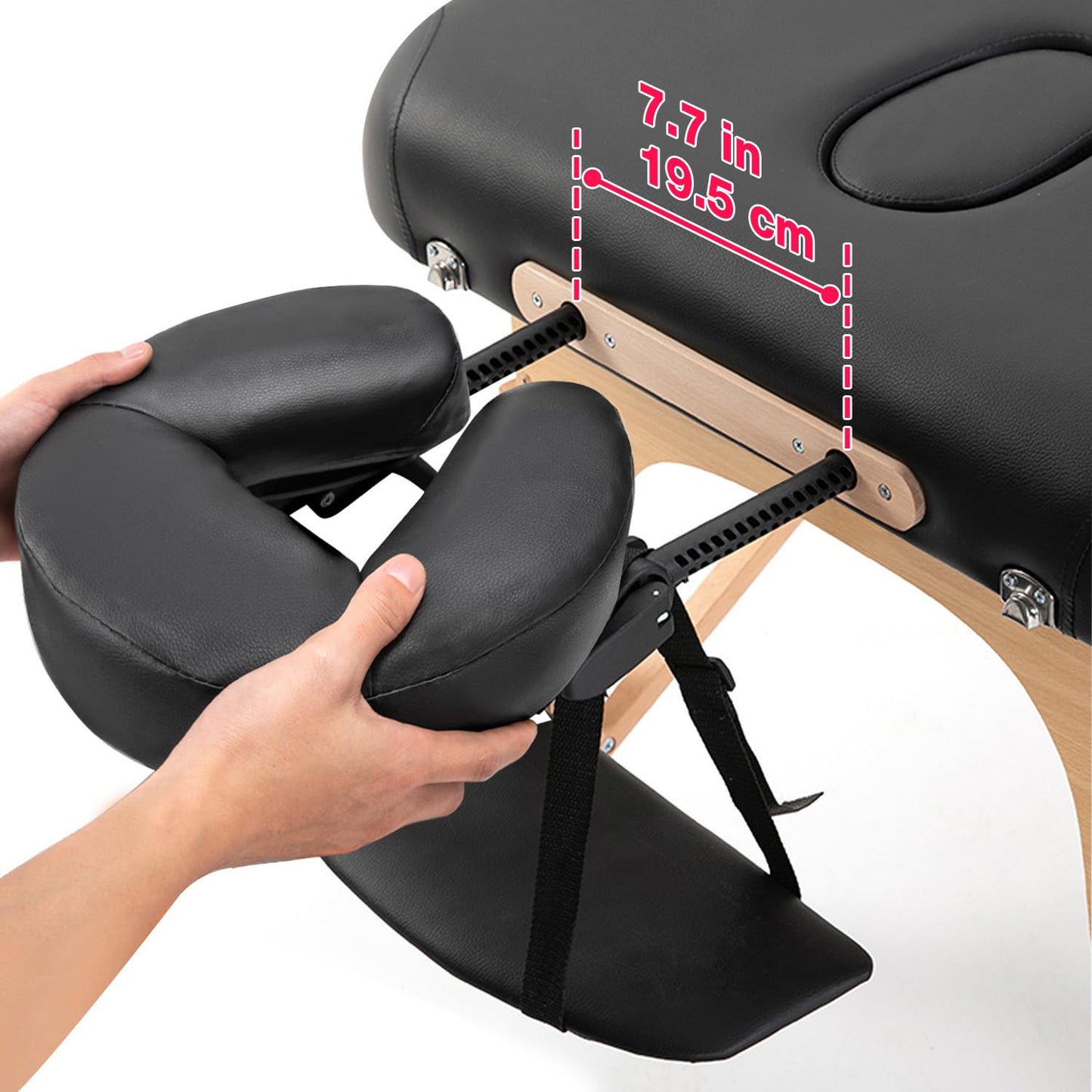 Universal Massage Table Face Cradle & Cushion, Adjustable Massage Chair Spa Bed Headrest & Face Pillow Support, Massage Platform Head Rest Cushion Cradle for Salon Home Mattress Top Massage Kit