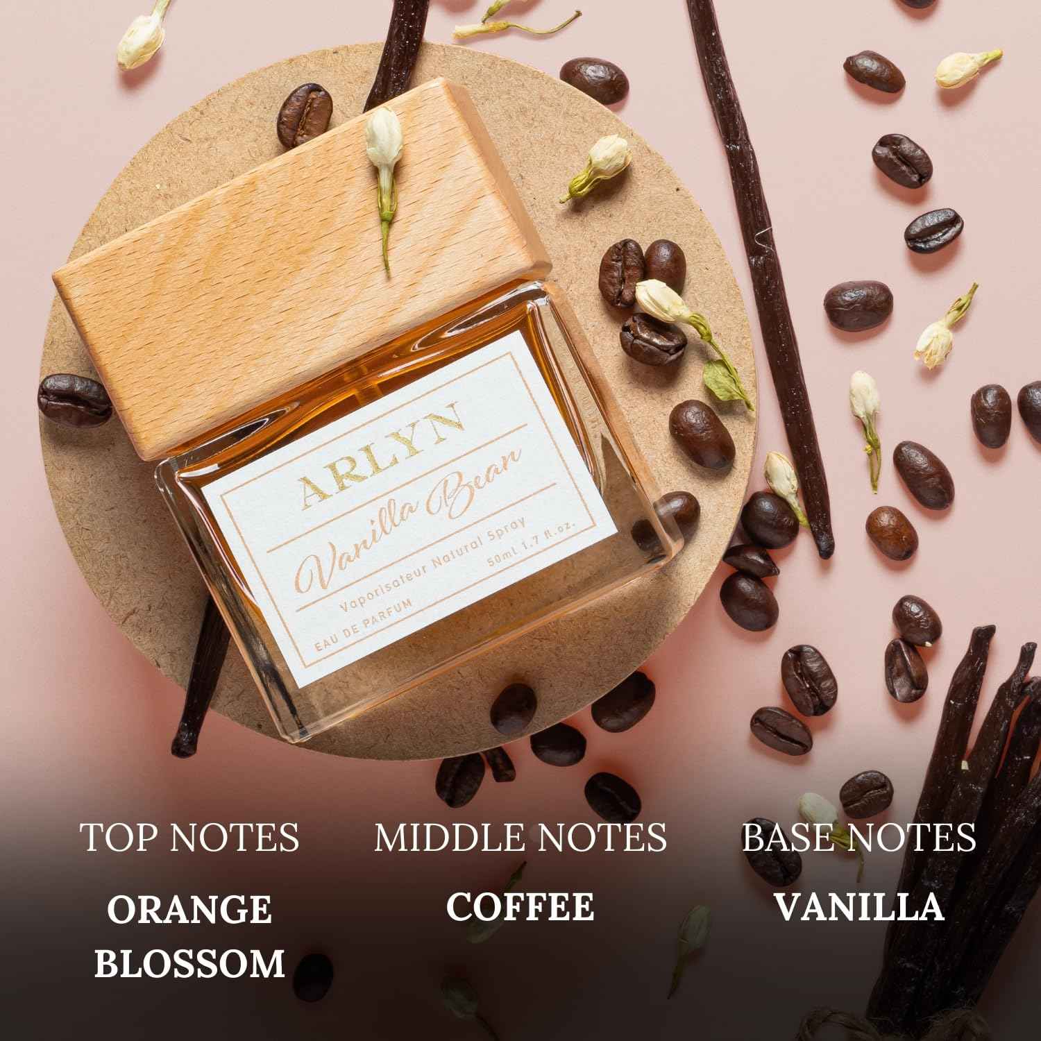 ARLYN Vanilla Bean Eau De Parfum Inspired by Ys .l's Black Opium, Perfume for Women, Luxury Fragrance - Vegan, Cruelty-Free, and Eco-Conscious (1.7oz / 50ml)