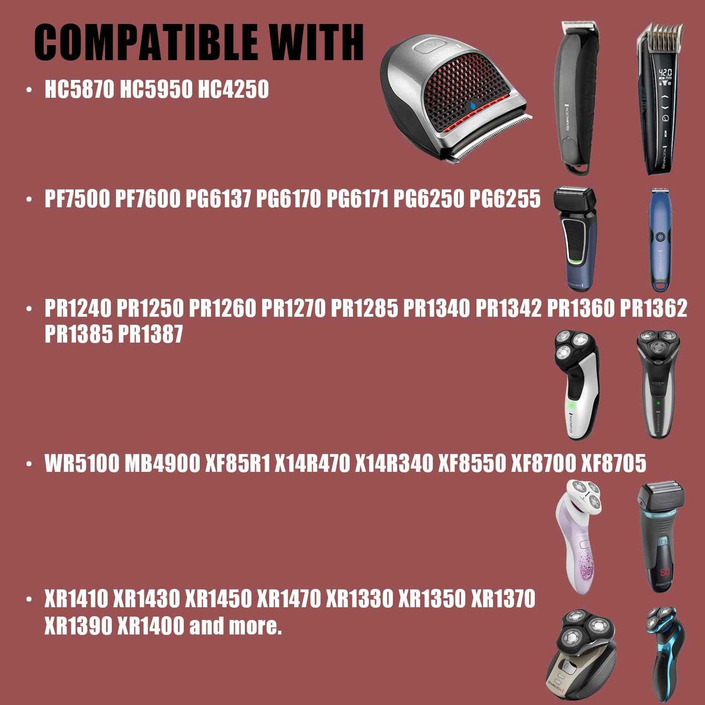 Replacement Charger for Remington Shaver HC4250 HC5870 PF7500 PF7600 PG6250 PG6255 PG6170 PG6171 XR7000 XF8550 XF8700 XR1400 XR1430 HC5950, 5V Trimmer Charging Cord for Remington Razor