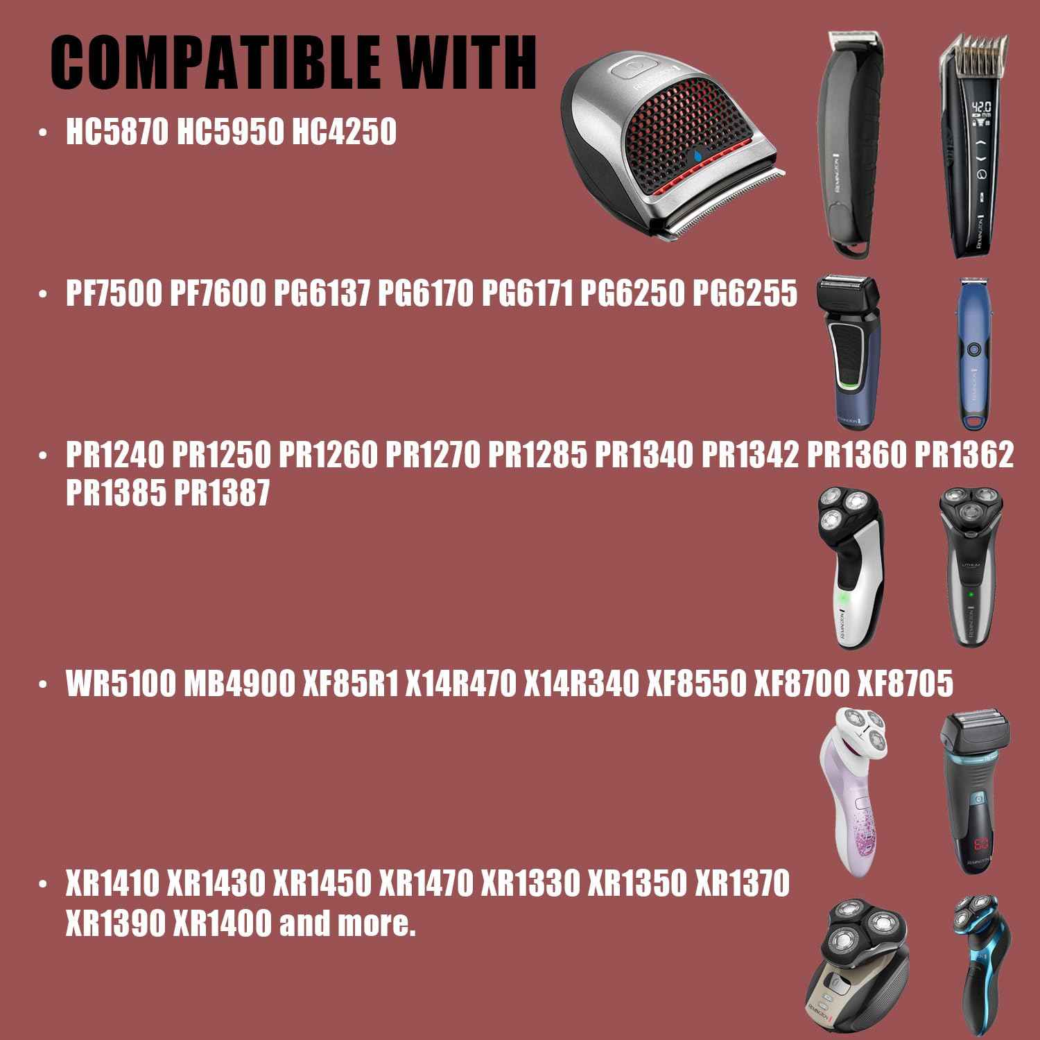 Replacement Charger for Remington Shaver HC4250 HC5870 PF7500 PF7600 PG6250 PG6255 PG6170 PG6171 XR7000 XF8550 XF8700 XR1400 XR1430 HC5950, 5V Trimmer Charging Cord for Remington Razor