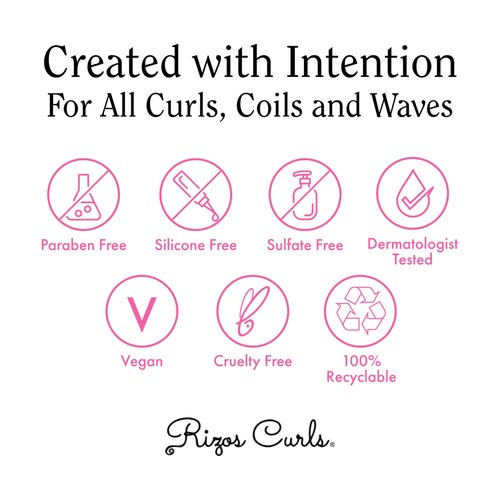 Rizos Curls Trio Bundle, Hydrating Shampoo & Deep Conditioner & Curl Cream Bundle, Gently Cleanse and Hydrate Curly Hair, Style & Define Curls for Frizz Free Volume, For All Curl Patterns 2a - 4c