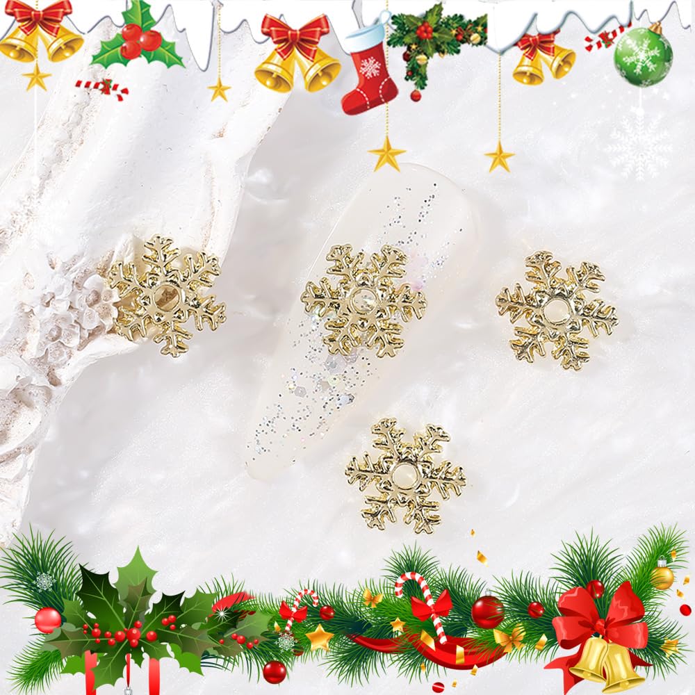 Christmas Nail Charms 24Pcs 3D Alloy Nail Charms for Acrylic Nails Christmas Gift Nail Art Charms Santa Claus Hat Socks Designs Christmas Set for Women DIY Christmas Decoration