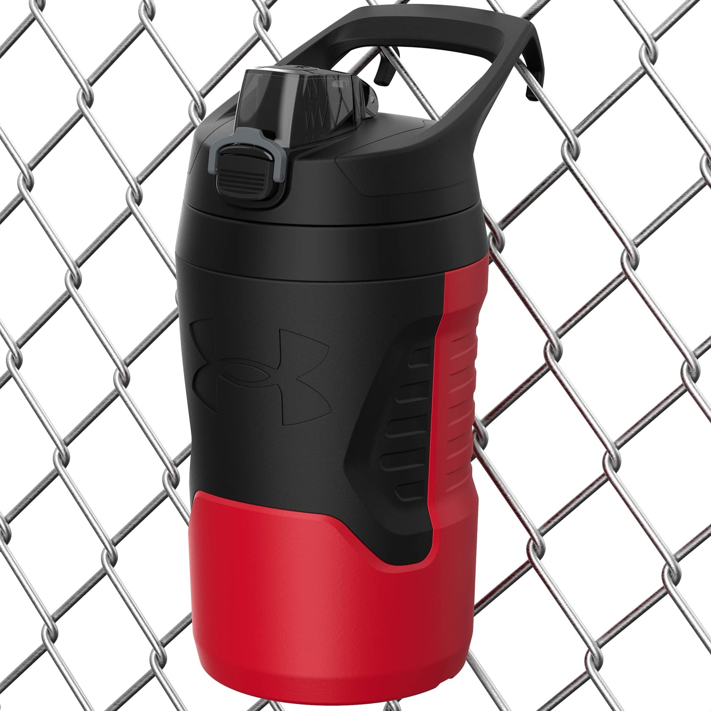 Under Armour Sports Water Jug, 32 oz Insulated Water Bottle w/Handle, Fence Hook, Leak Resistant, Baseball, Football & More