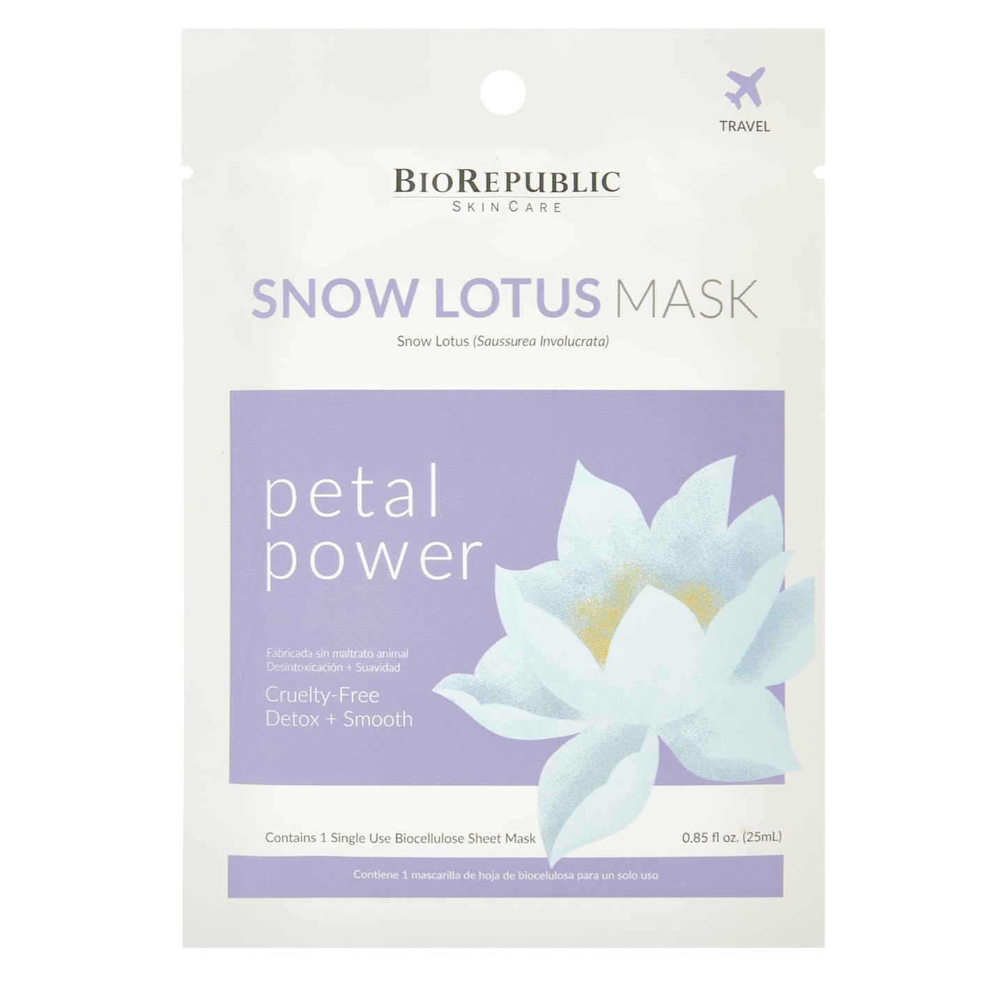 BioRepublic SkinCare Biocellulose Facial Sheet Masks Petal Power & Peptide Therapy | Organic Masks with Botanical Extracts & Antioxidants | Hydrates, Brightens, Reduces Swelling & Redness | 4 Pack