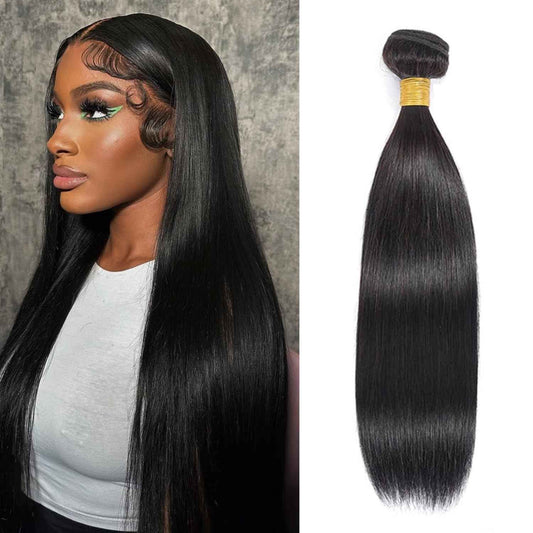 Straight Bundles Human Hair one Bundle 100g/pack 22 Inch 12A Brazilian Hair Single Black Bundles