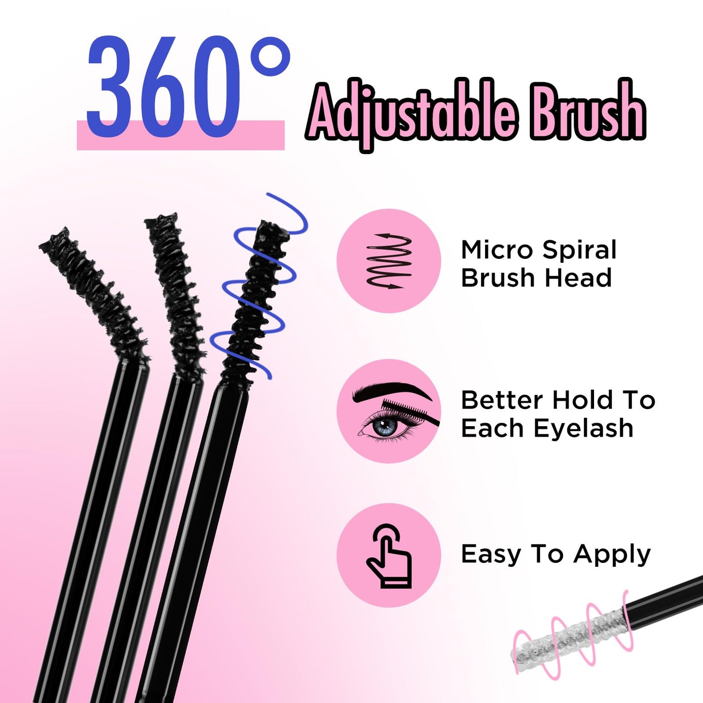 BEPHOLAN Lash Bond and Seal, DIY Eyelash Extension Bond & Seal, Lash Glue Mascara Infused with Biotin & Vitamin E–Super Strong Hold & Latex Free, Suitable for Sensitive Eyes, 0.30 oz