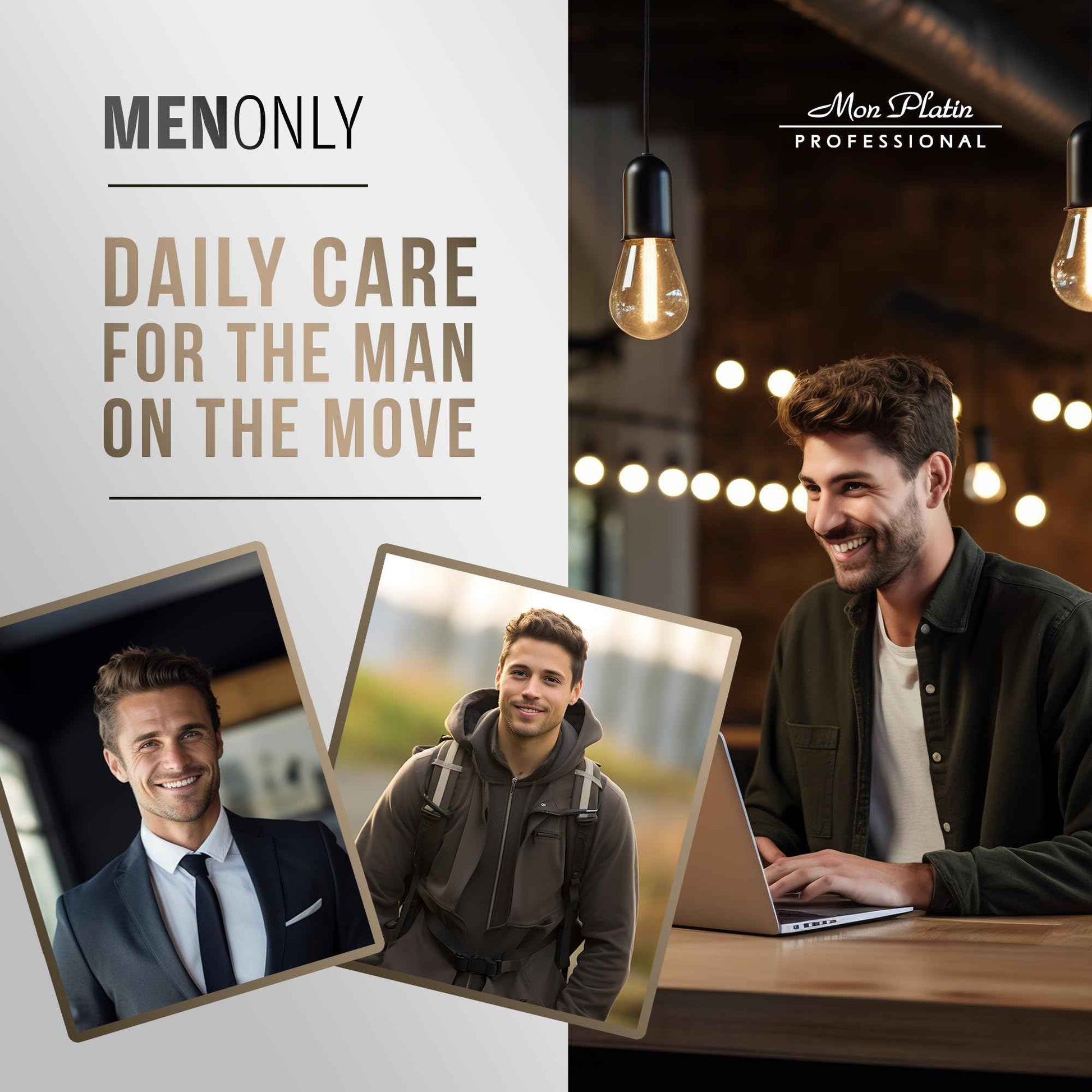 Mon Platin Men’s Daily Shampoo – Black Caviar & Jojoba Extracts – Anti-Dandruff, Volumizing & Refreshing – 400ml