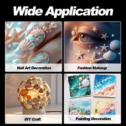 3D Shell Starfish Silicone Nail Molds, 3Pcs Ocean Themed Nail Art Mold Carving Template, Summer Beach Style Nails Design Tools Nail Mould for Manicure Decoration Accessories