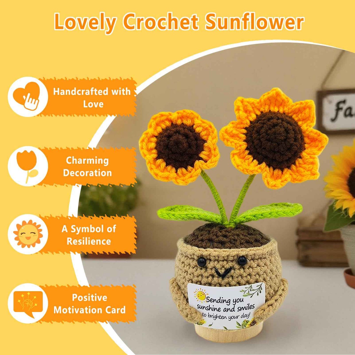 Sunshine Box - Sunflower Get Well Soon Gift Baskets for Women Girls - Ideal Care Package for Wife, New Moms,Sisters, Friends, People with Depression Mastectomy Post-surgery Recovery