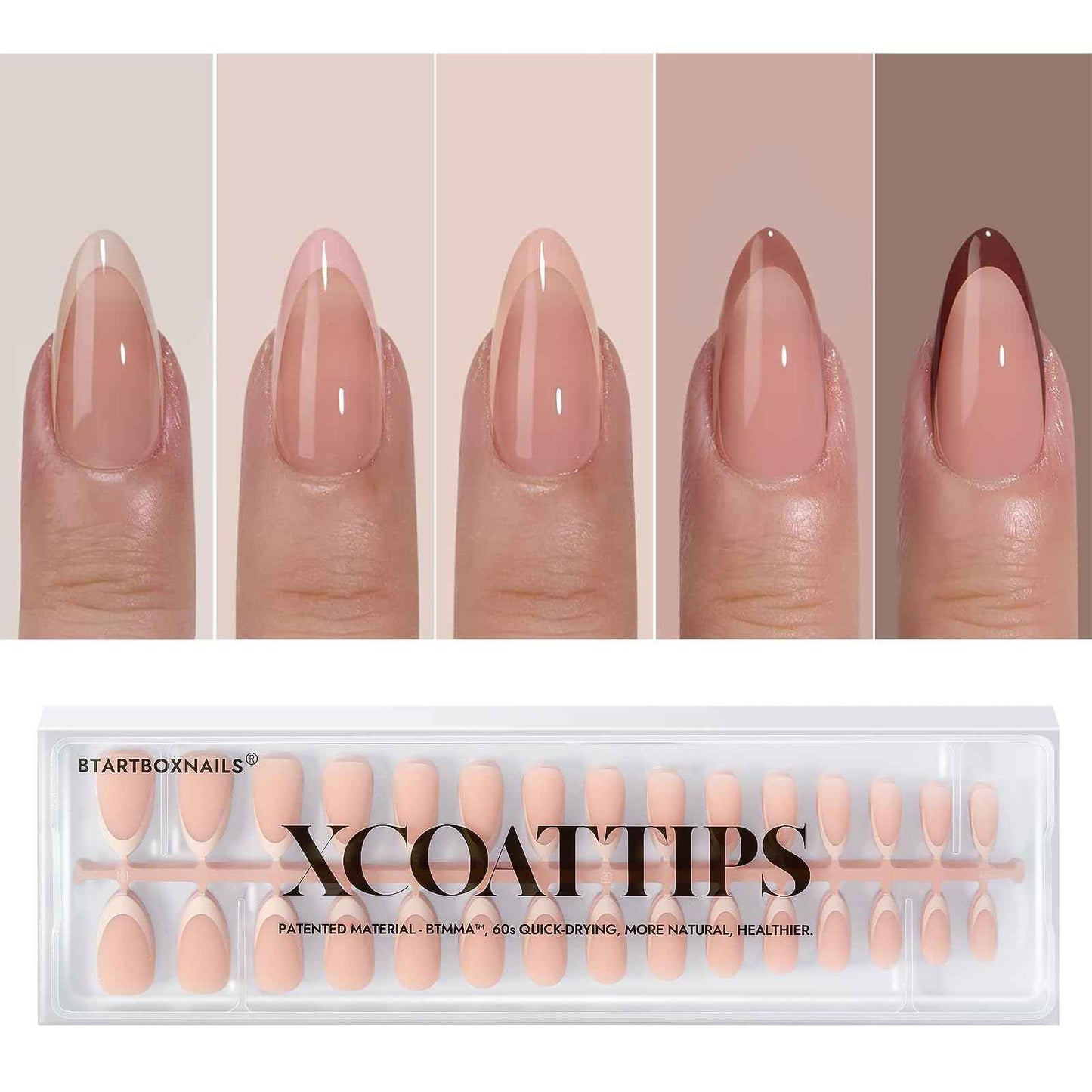 btartboxnails XCOATTIPS French Gel Nails Nail Gel for Nail Tips