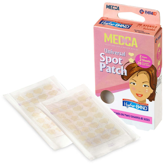 MEDca Acne Patch - (Pack of 56) Pimple Spot Treatment Hydrocolloid Bandages Absorbing Zit Cover Dots, Heart and Star Shapes