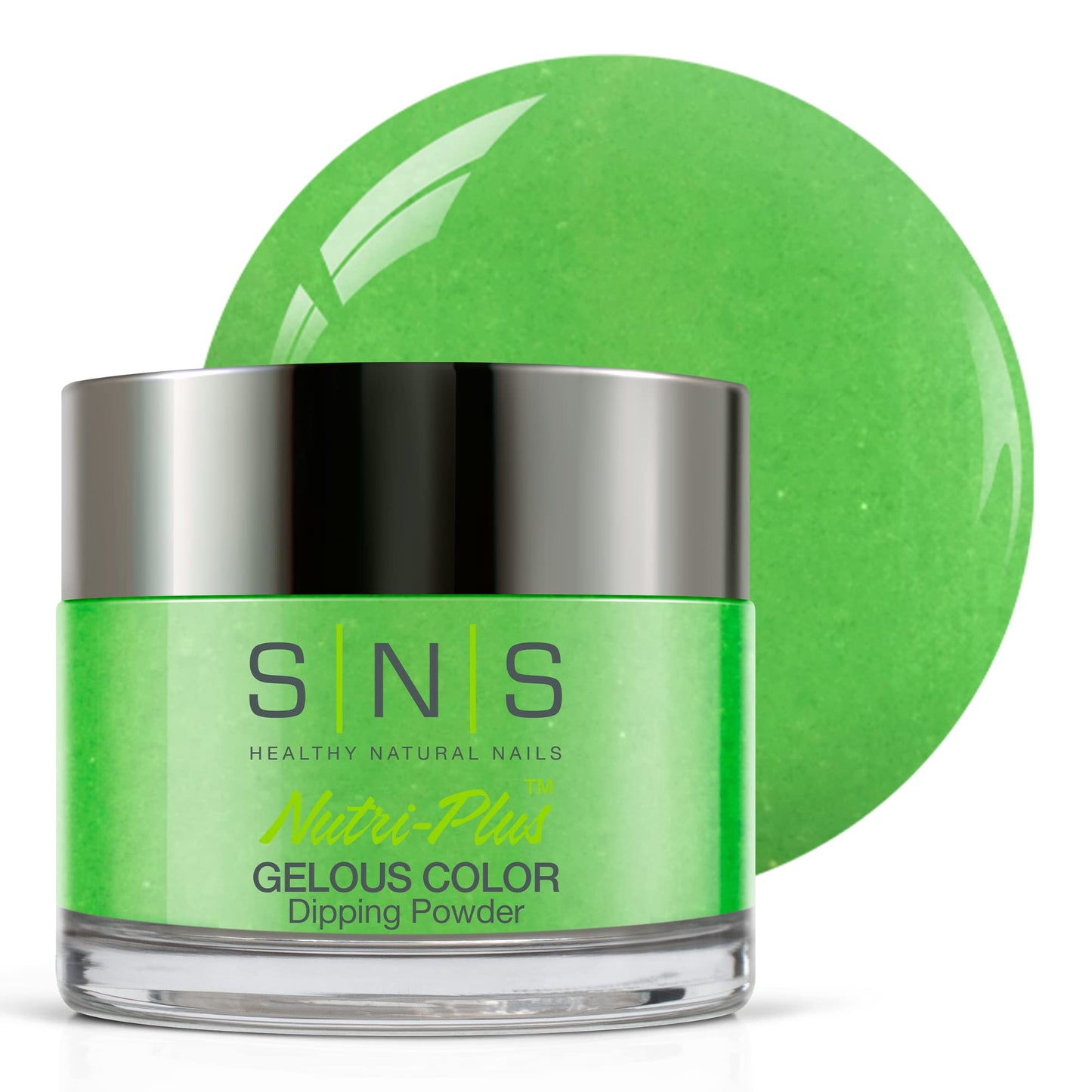 SNS Nail Dip Powder, Gelous Color Dipping Powder - Emerald Temple (Green/Lime, Cream) - Long-Lasting Dip Nail Color Dip Nail Color Lasts 14 Days – Low Odor & No UV Lamp Needed - 1 Oz