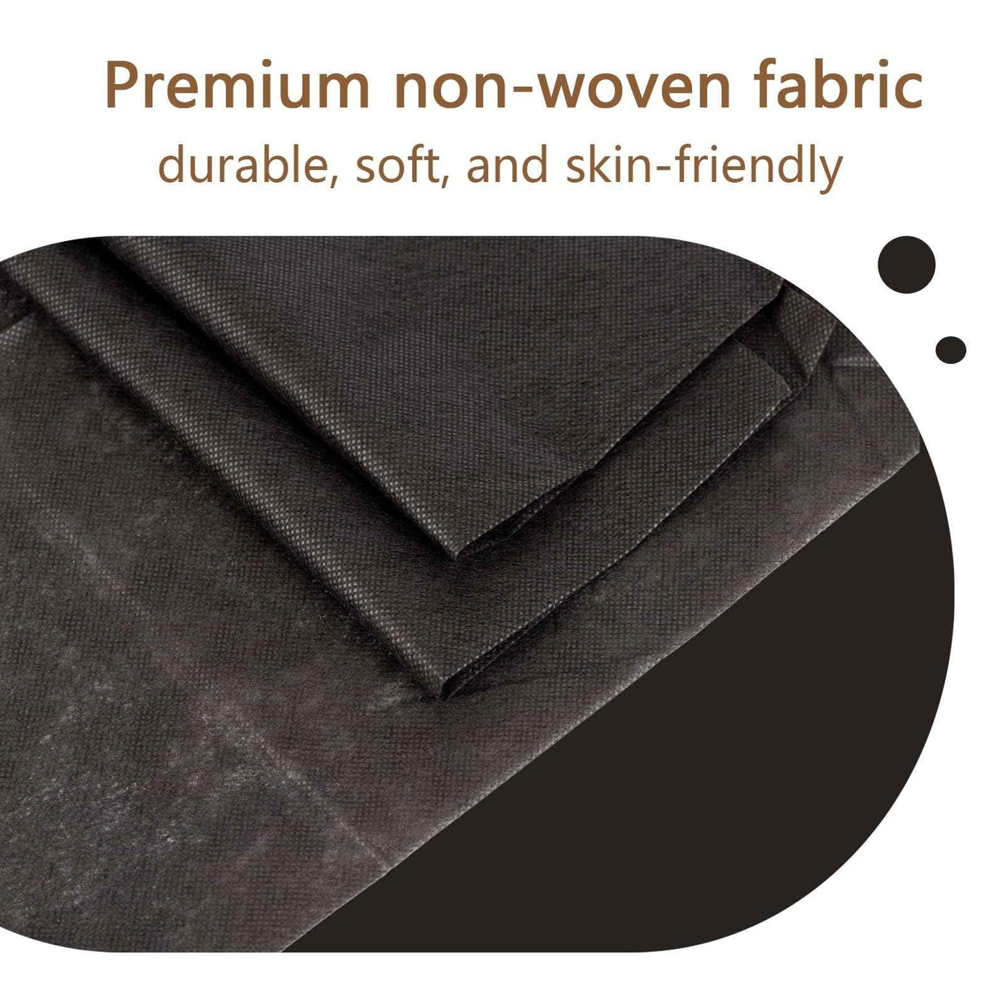 YEEOZOE 50PCS Disposable Bed Sheets, Black Disposable Massage Table Sheets, Disposable Bed Covers for SPA Lash Wax Tattoo Salon, Non Woven Fabric, 71" x 31" White