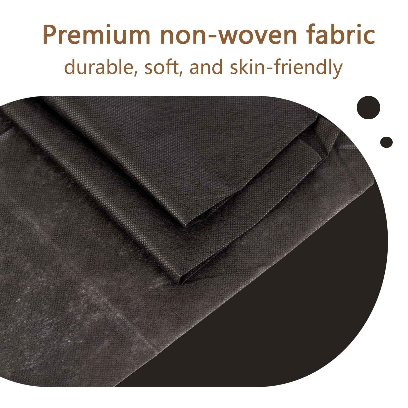 YEEOZOE 50PCS Disposable Bed Sheets, Black Disposable Massage Table Sheets, Disposable Bed Covers for SPA Lash Wax Tattoo Salon, Non Woven Fabric, 71" x 31" White