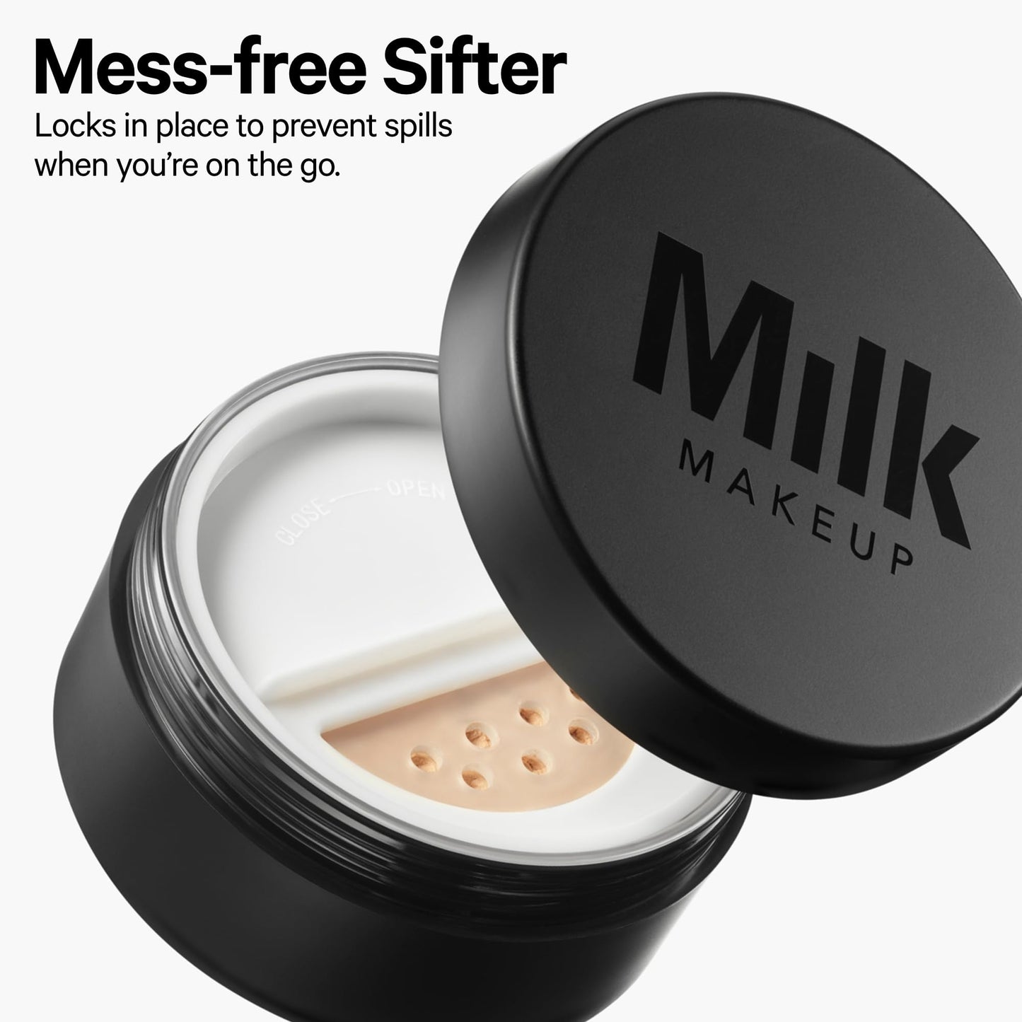 Milk Makeup Pore Eclipse Matte Translucent Setting Powder, Translucent Medium - 0.55 oz - Sets Makeup for Up to 16 Hours, Blurs Pores and Fine Lines & Controls Shine - Vegan & Cruelty Free