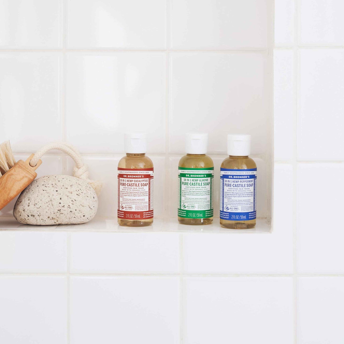 Dr. Bronner's Magic Soap-Pure-Castile Liquid Soap (2 Ounce, Variety Gift Pack)- Regenerative Organic Certified Oils, 18-in-1 Uses: Body, Hair, Laundry, Pets & Dishes, Concentrated, Vegan, Non-GMO