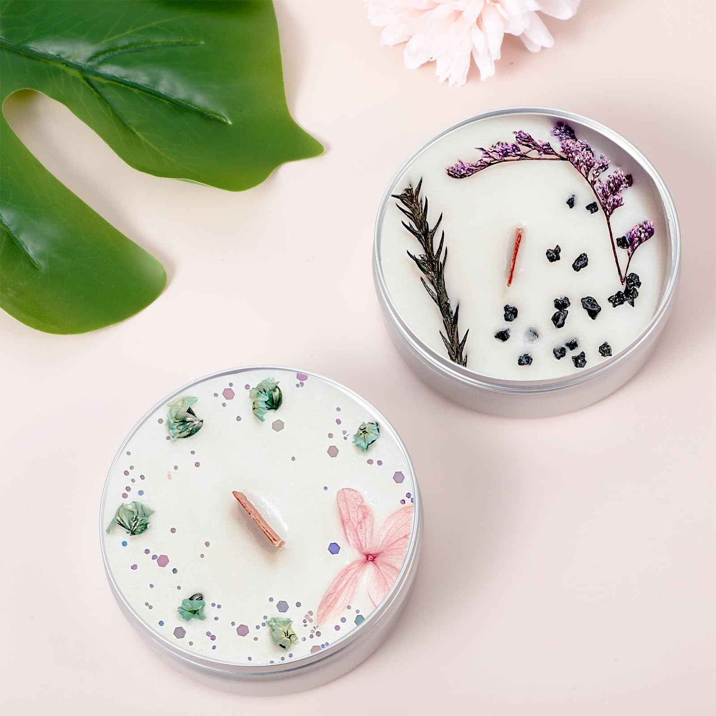 4 oz Tins with Lids, 30 Pack 4oz Tins Wide Mouth Aluminum Tin Cans, Durable Salve Containers Round Metal Tin with Lid,Candles or Salve(Silver)