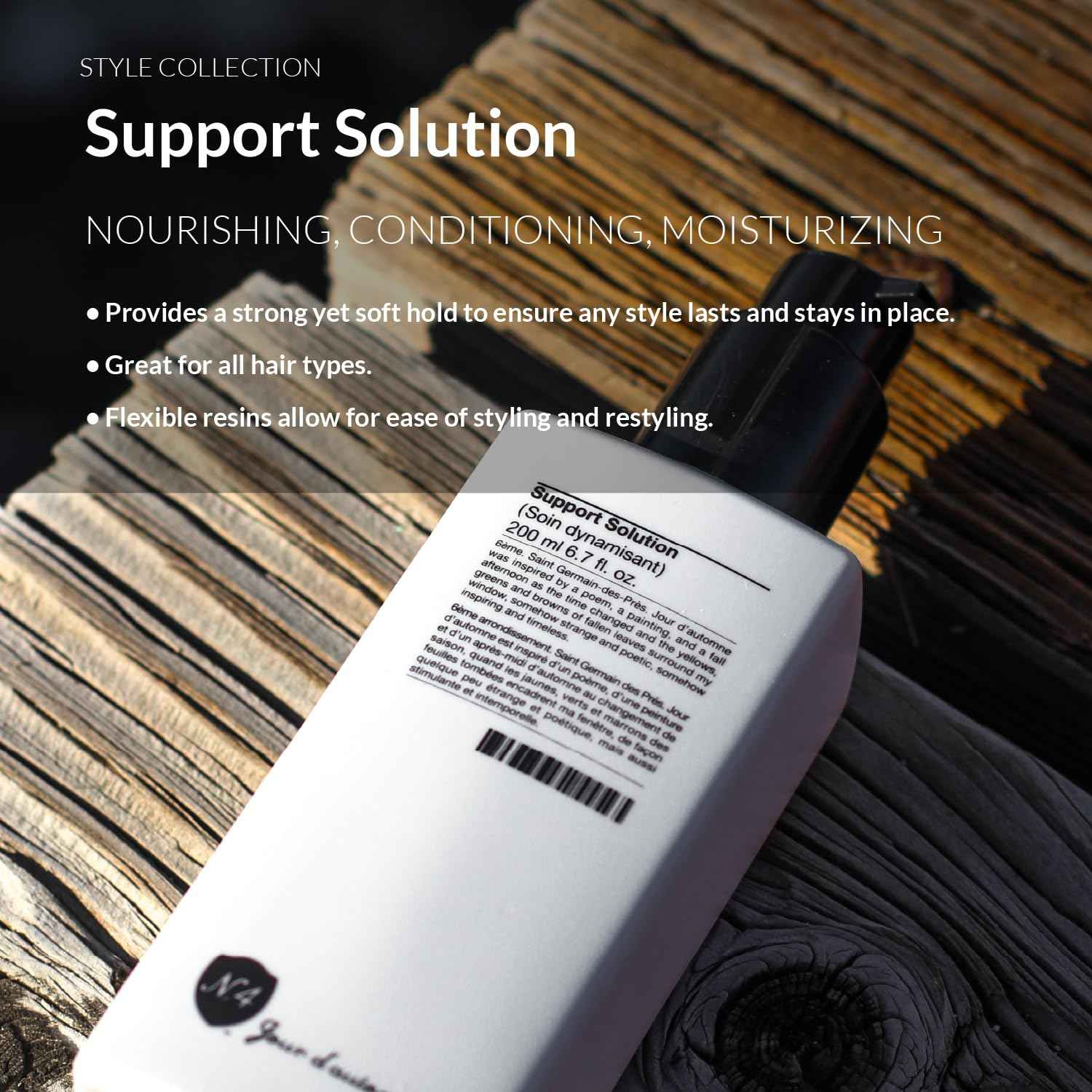 Number 4 Hair Gel for Men and Women, Hair Styling Products, Support Solution Priming Gel, 6.7 oz