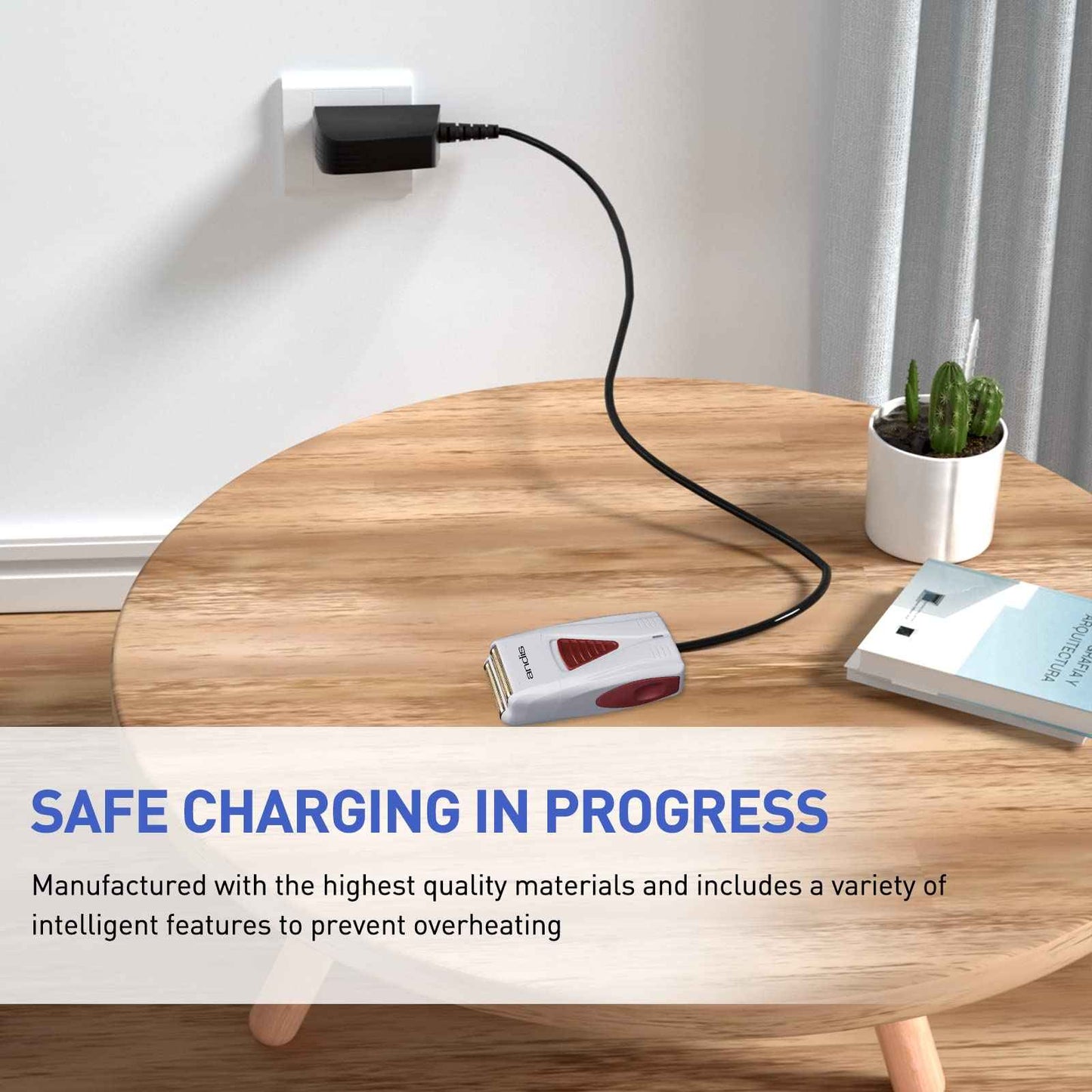 5V 1A Adapter for Andis Shaver AC Charger Power Cord, Compatible with 17150 TS-1 17220 17195 Profoil 17190 17165 17170 17205 17220 Lithium Titanium Plus TS-2 Replacement Pro Foil Shaver-5Ft