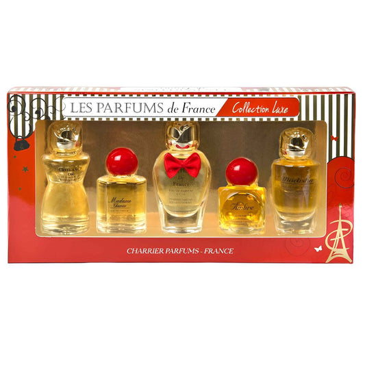 Charrier Parfums - 5 Eaux de Parfum Gift Set - 'Collection Luxe' - 49.7 ml - Made in Provence, France