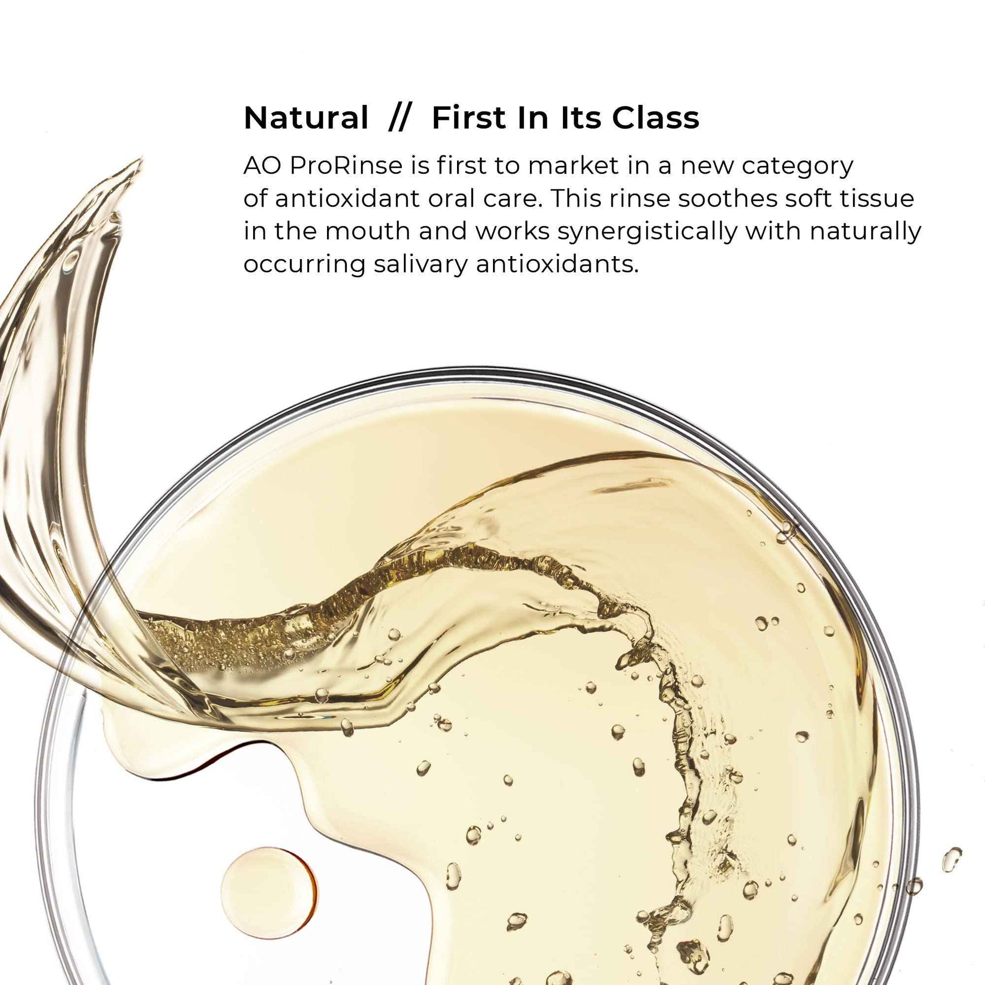 PerioSciences Natural Mouthwash Rinse Oral Care Pre Brush - Mint Anti Cavity Dry Mouth Plaque Remover for Healthier Gum Tissue & Teeth Enamel Protection - AO Dentist Recommended Clean - Pack of 2