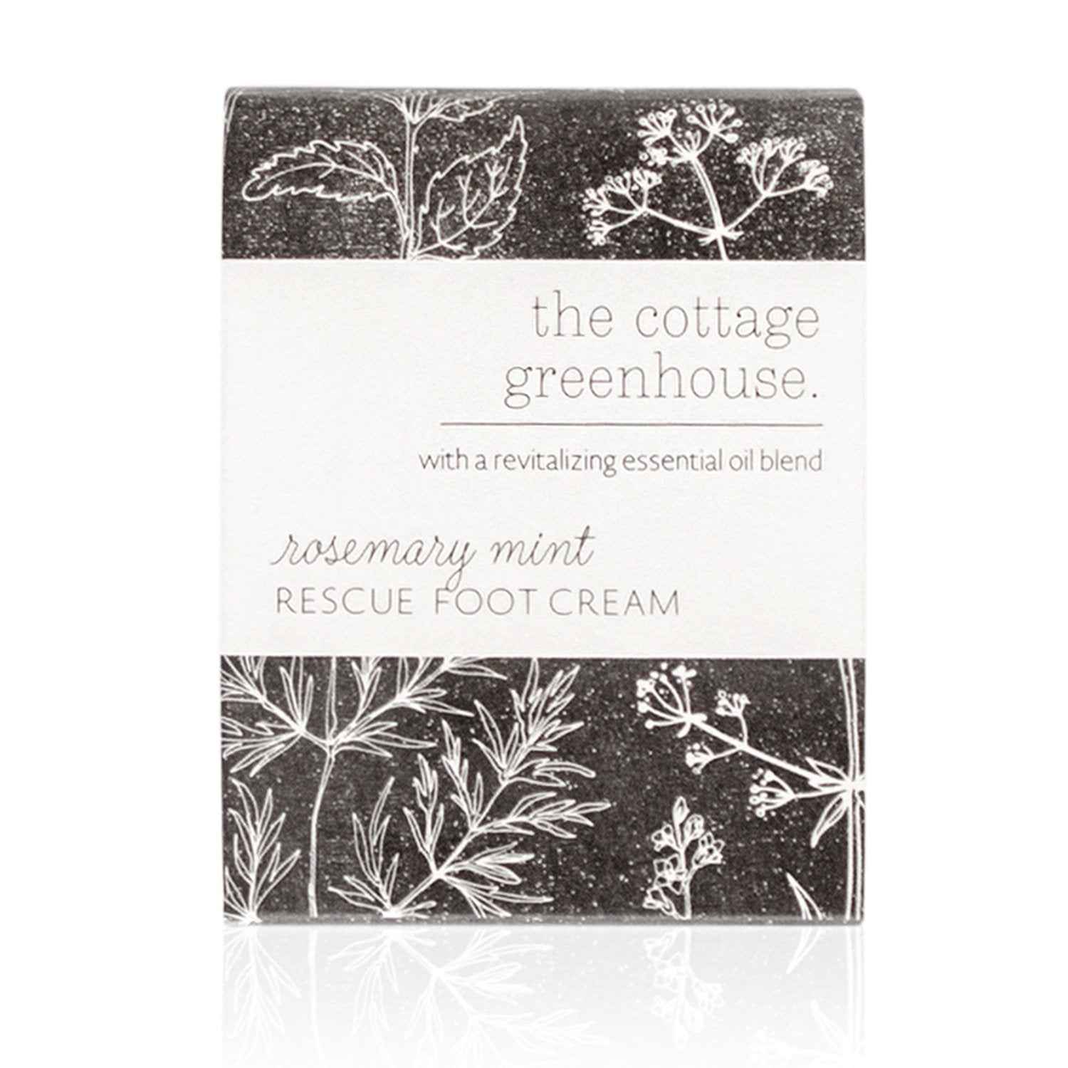 The Cottage Greenhouse Rosemary Mint Foot Cream | 6 oz / 170 g