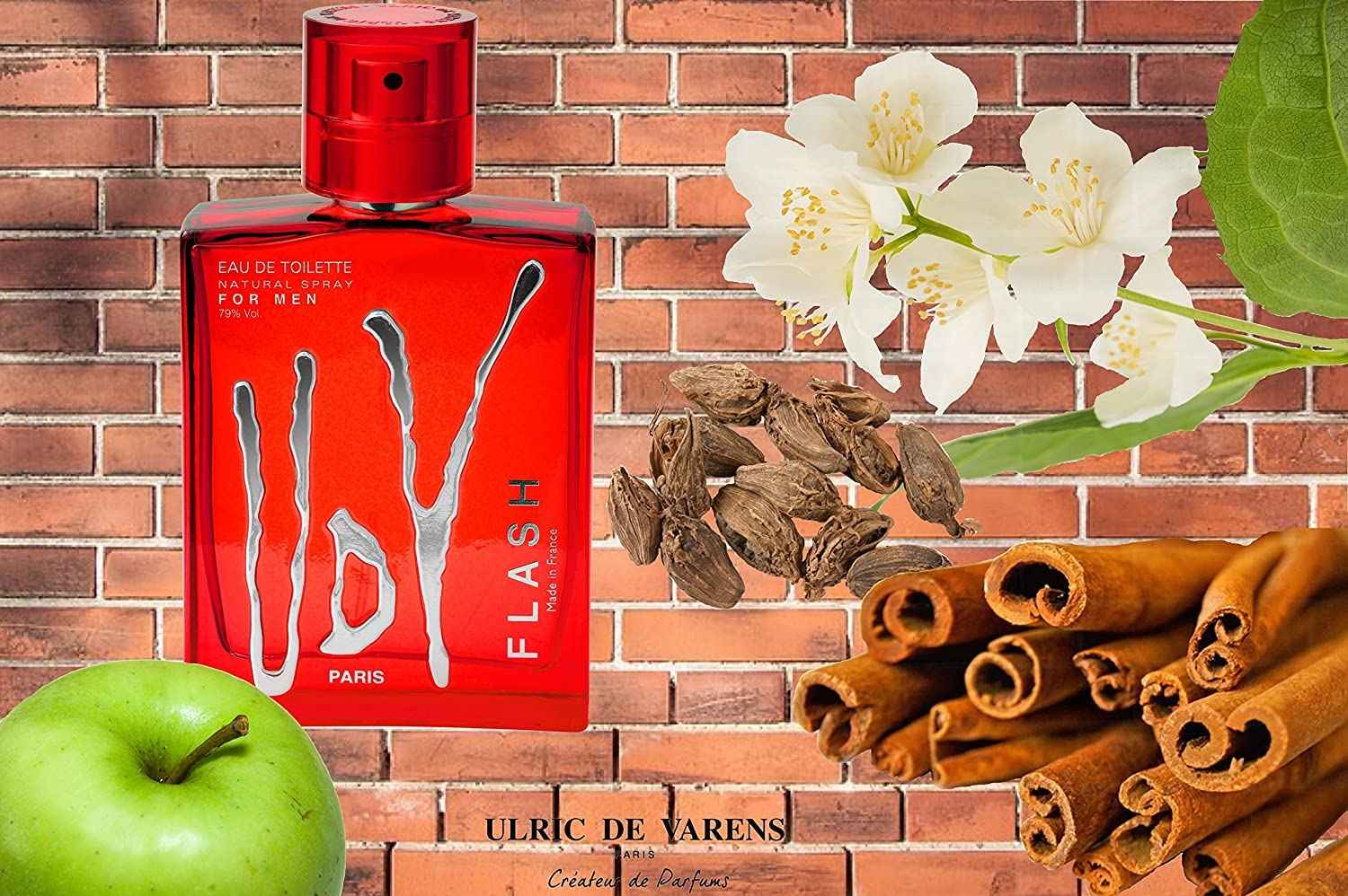 Udv Flash Eau De Toilette Spray For Men, 3.4 Ounce, Multi