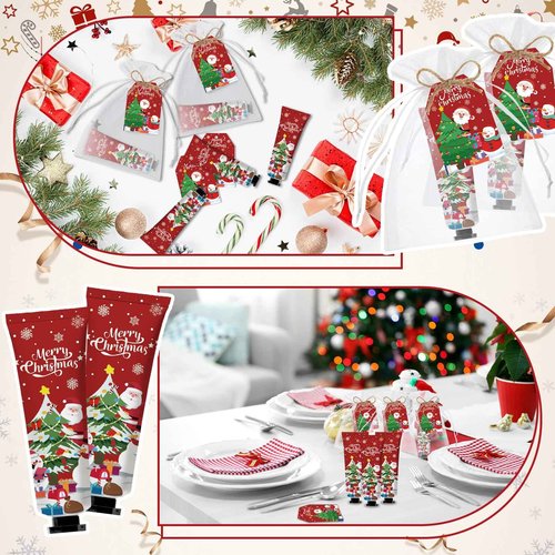 50 Sets Christmas Hand Cream Bulk Santa Snowman Patterns Moisturizing Hand Lotion for Guests Baby Shower, Bridal Shower Thank You Gifts Travel Size, Christmas Party Supplies, Holiday Stocking Stuffers