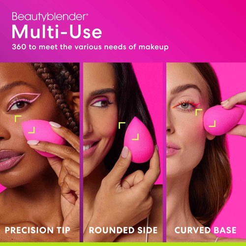 Beautyblender® | Original Pink Beauty Blender + Blender Defender Case + Solid Blendercleanser® Complete 3-Piece Bundle, Beauty Blender for Blending Foundations, Travel Case & Unscented Cleanser, 1oz
