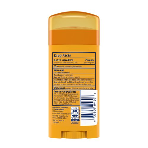 ARM & HAMMER ULTRAMAX Anti-Perspirant Deodorant Solid Unscented 2.60 oz (Pack of 2)