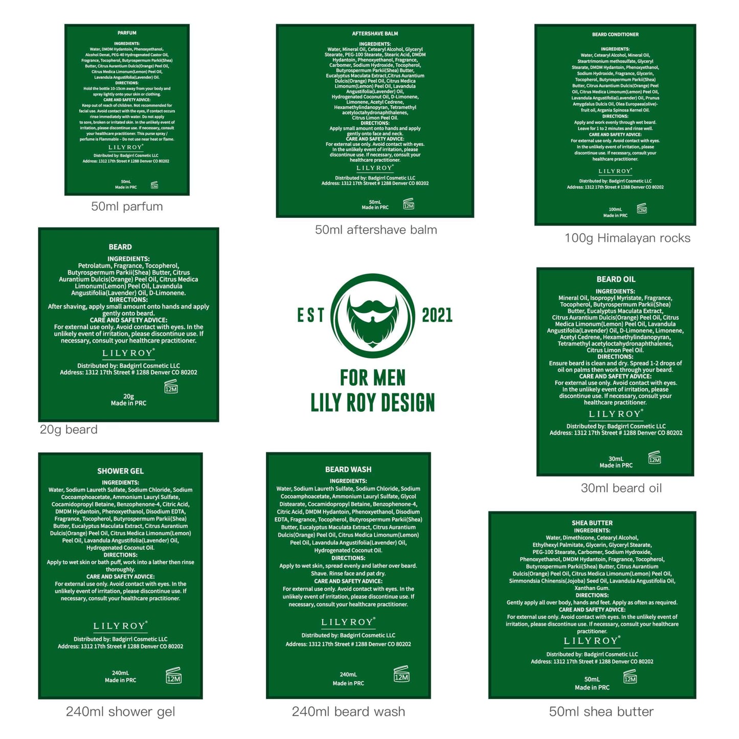 Father's Day Spa Gift for Men - Luxury 32Piece Shea Butter Bath & Beard Gift Set for Men Bath & Body Care Kit for Him with Beard Wax | Christmas, Valentine's Day, Birthday, Relaxation Gift Set for Dad