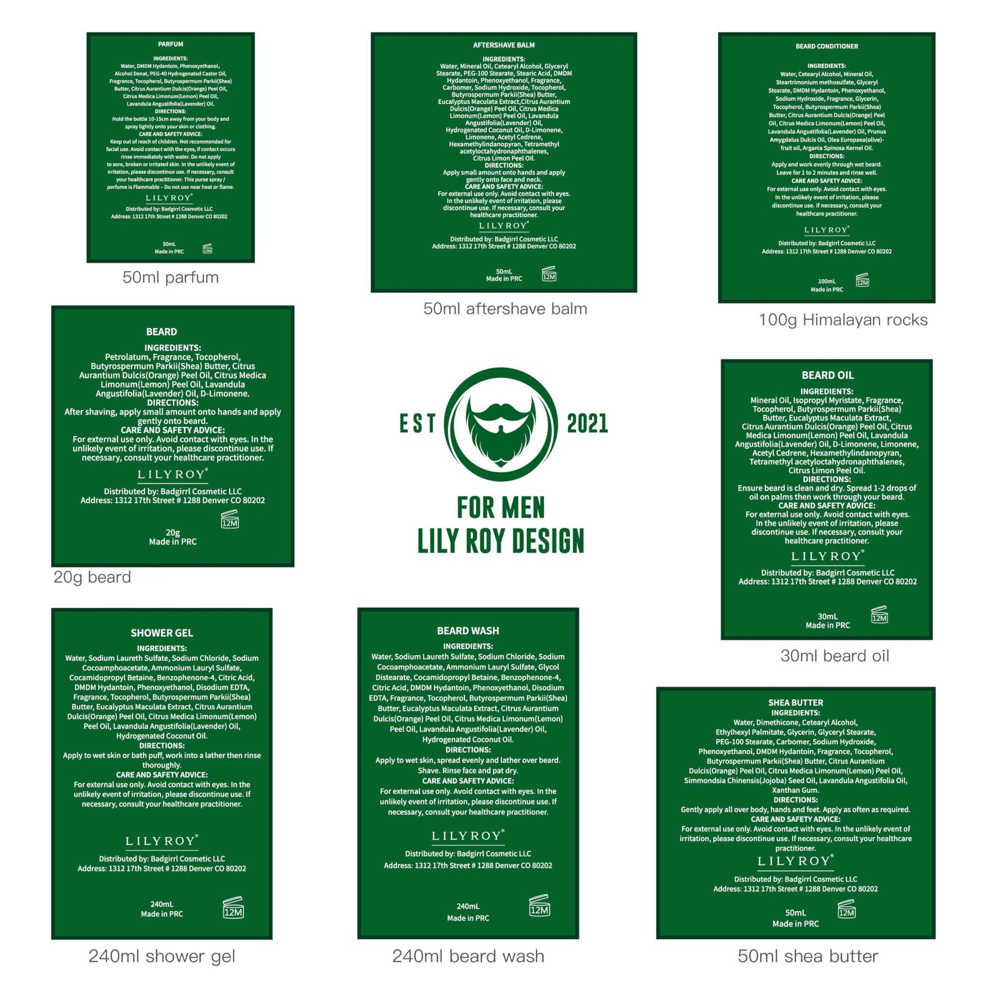 Father's Day Spa Gift for Men - Luxury 32Piece Shea Butter Bath & Beard Gift Set for Men Bath & Body Care Kit for Him with Beard Wax | Christmas, Valentine's Day, Birthday, Relaxation Gift Set for Dad