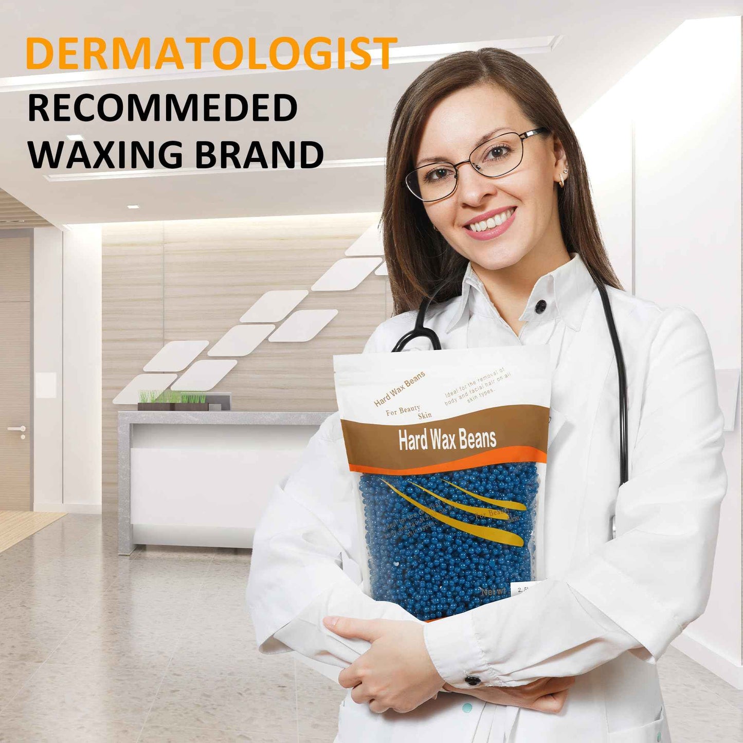 SUNVIVIPRO Wax Beans for Hair Removal, 2.5lb Hard Wax Beads, Waxing Beads for Sensitive Skin, Hair Removal Kit for Women Men Full Body, Facial, Brazilian, Bikini, Legs, Chest