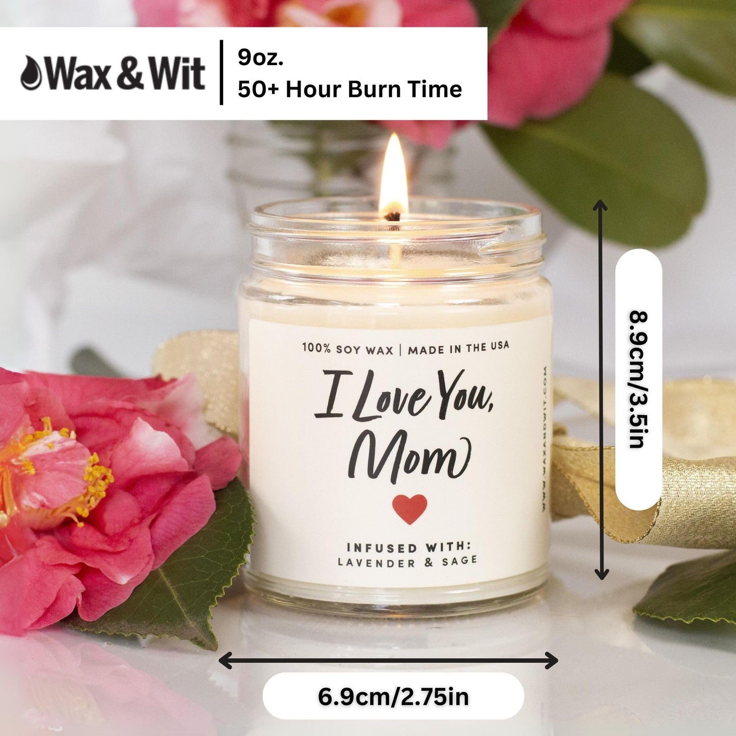 Birthday Gifts for Mom, Mom Candle, Best Mom Ever Gifts, Cool Gifts for Moms Birthday, Mom Gifts from Daughter, Mother Birthday Gifts, Best Gifts for Mom, Presents for Mom, Candle for Mom – 9oz