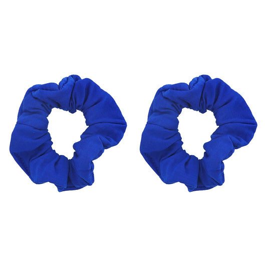 Set of 2 Solid Scrunchies (Royal)