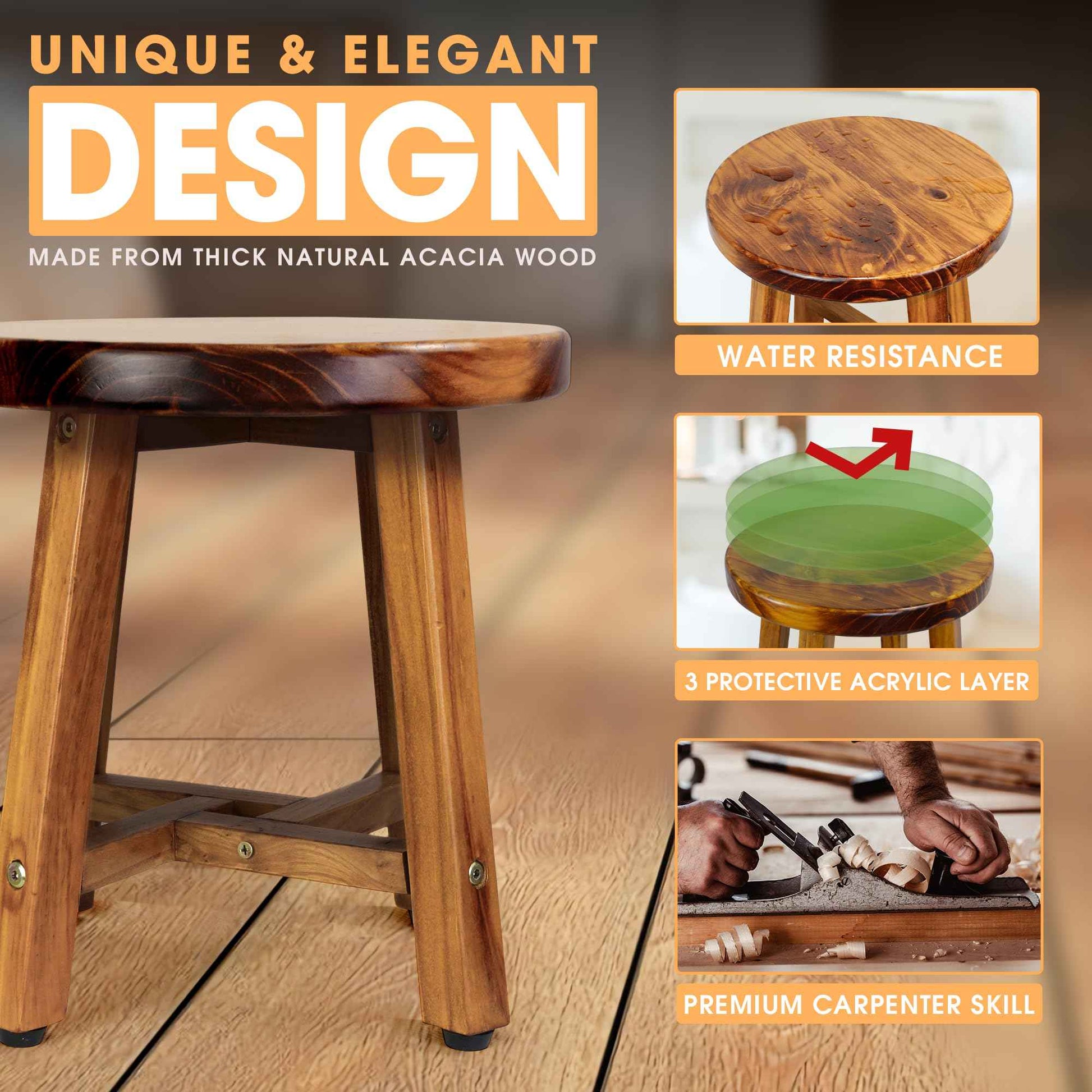 ENKEZI Shower Foot Rest 12 in - Shower Stool for Shaving Legs, Small Corner Bathroom Bench Suitable for Small Shower Spaces - Bath Seat, Spa Foot Rest Shaving Stool