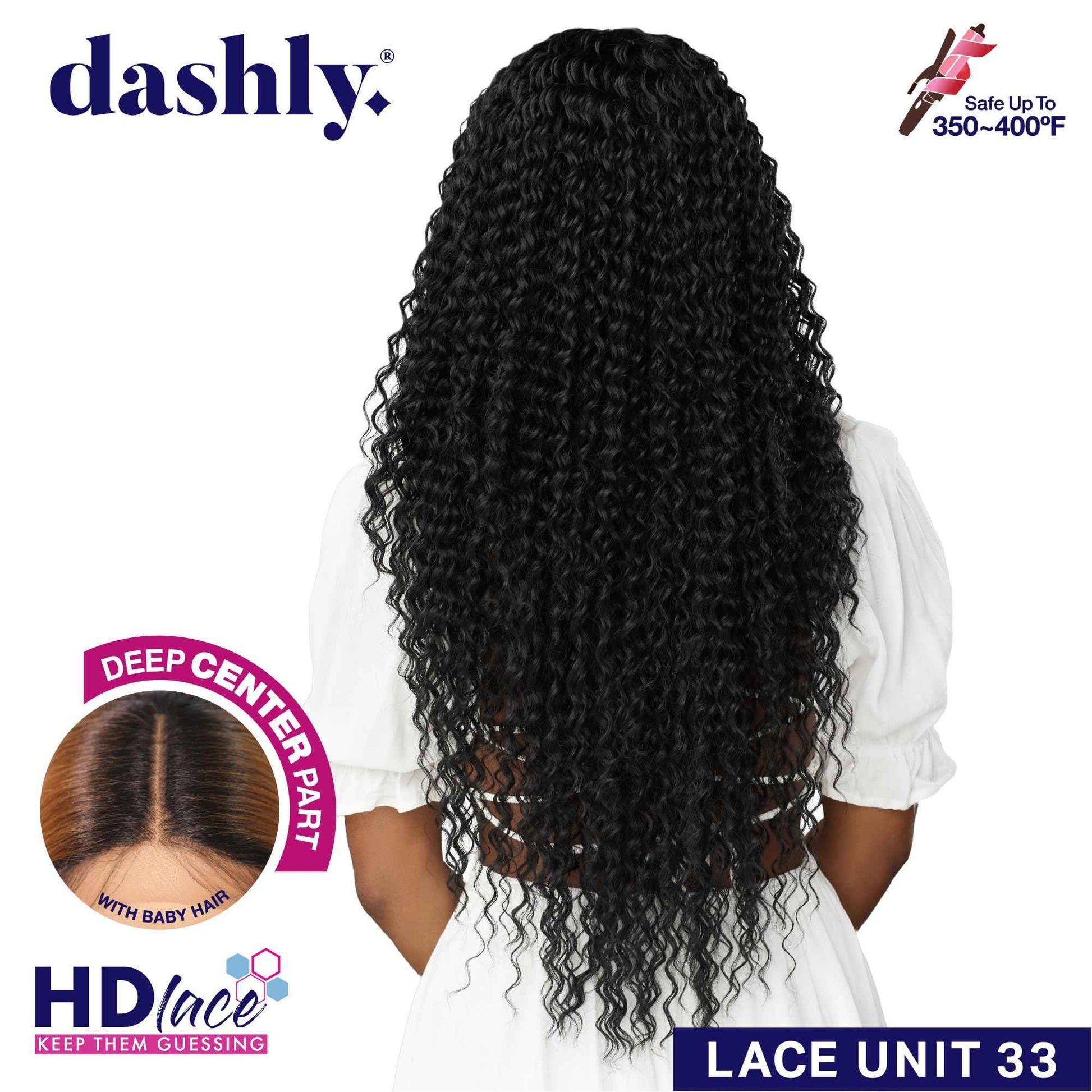 Sensationnel Dashly Wig - Unit 33 Non Lace Cap Ready to Wear Ear to Ear Lacepart Synthetic (CH27)