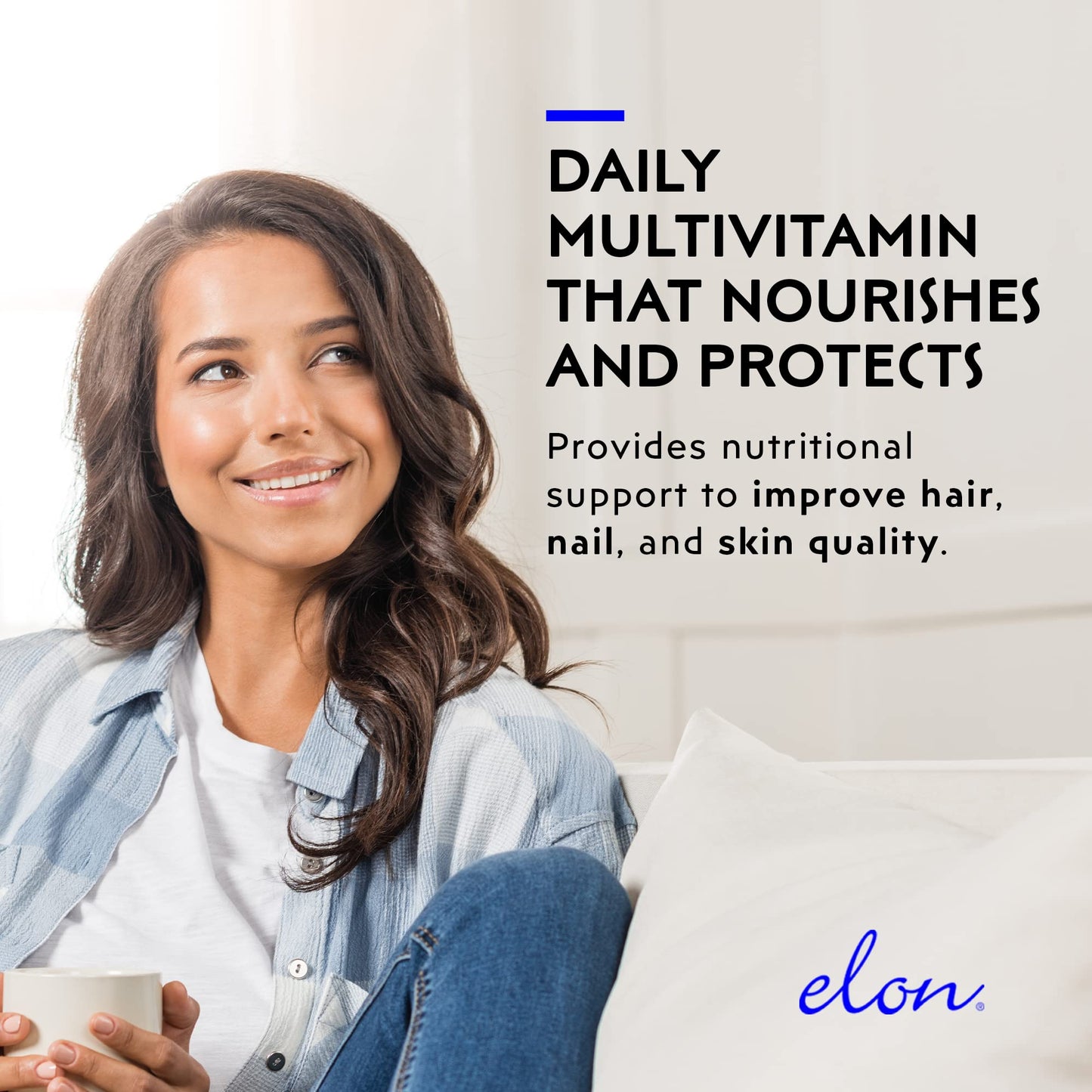 Elon Matrix 5000 Complete Multivitamin — Skin, Hair and Nail Growth Vitamins — Healthy Hair Growth Vitamins for Women — 5000Mcg Biotin Supplement for Healthier & Stronger Hair (60 Day Supply)