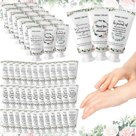Dansib 90 Pcs Christmas Employee Appreciation Gifts Bulk Team Coworker Xmas Thank You Employees Hand Cream Inspirational Travel Size Hand Lotion for Christmas Stocking Stuffers Teachers Staff