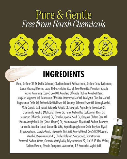 BRMUD Relief Mud Clay Damaged Care Shampoo | ATEEZ Pick | Gentle Damaged Hair Repair Shampoo for Breakage & Thinning Hair w/ 16 Different Plant Oils | for Men & Women (16.9 fl oz)