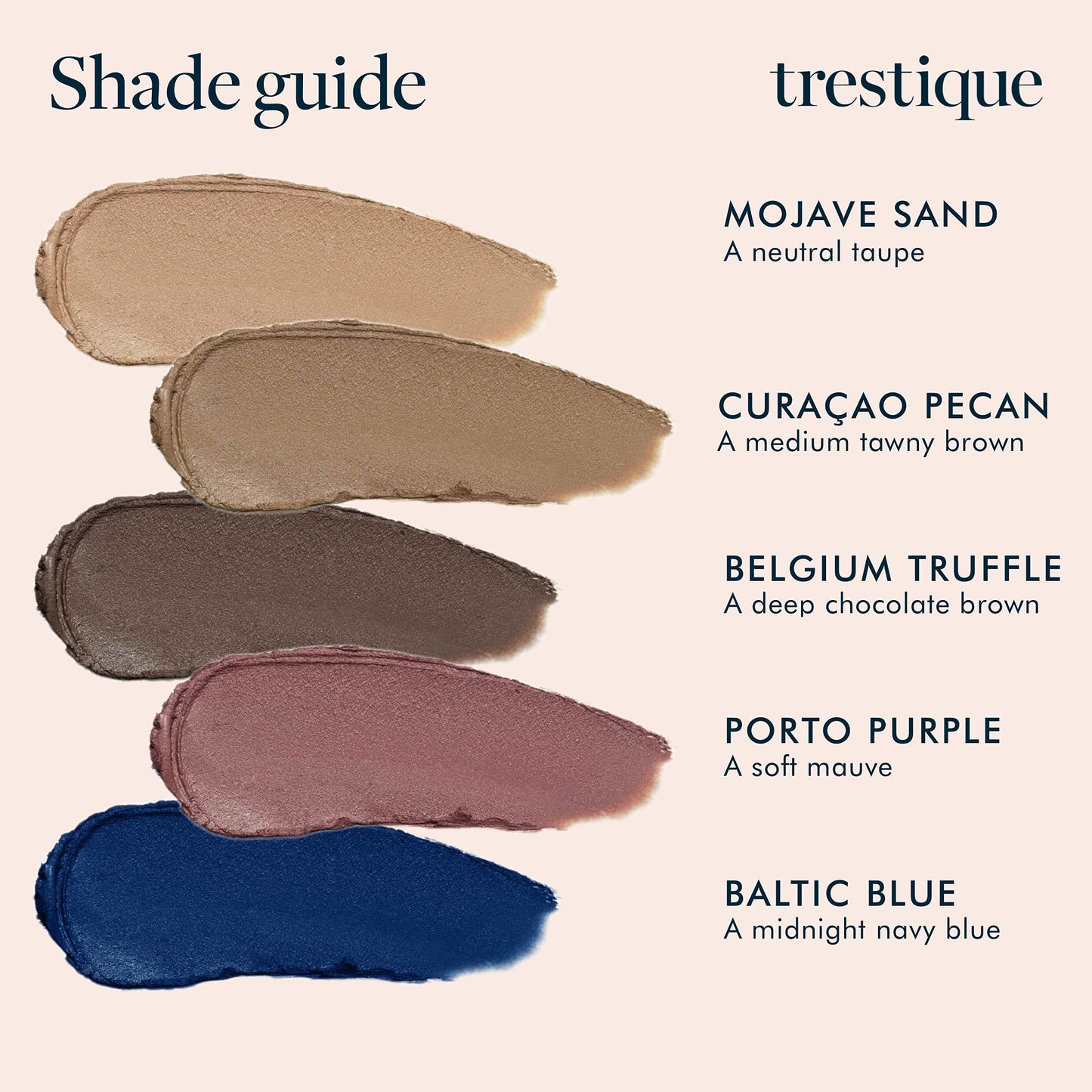 TRE'STIQUE Trestique Shadow Crayon, Refillable Eyeshadow Crayon With Built-In Blending Brush, Sustainable Shadow Makeup, Clean Beauty Eyeshadow