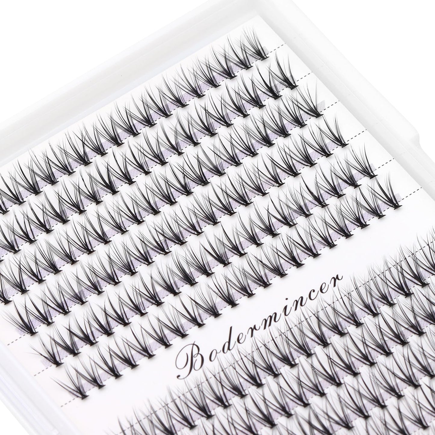 Bodermincer Black/Colored Cluster Lashes 240pcs 20D/40D DIY Eyelash Extension D Curl Long Individual Lashes Mixed Tray Faux Mink Lash Clusters Extensions 8-22mm (20D-10+12mm Mixed)